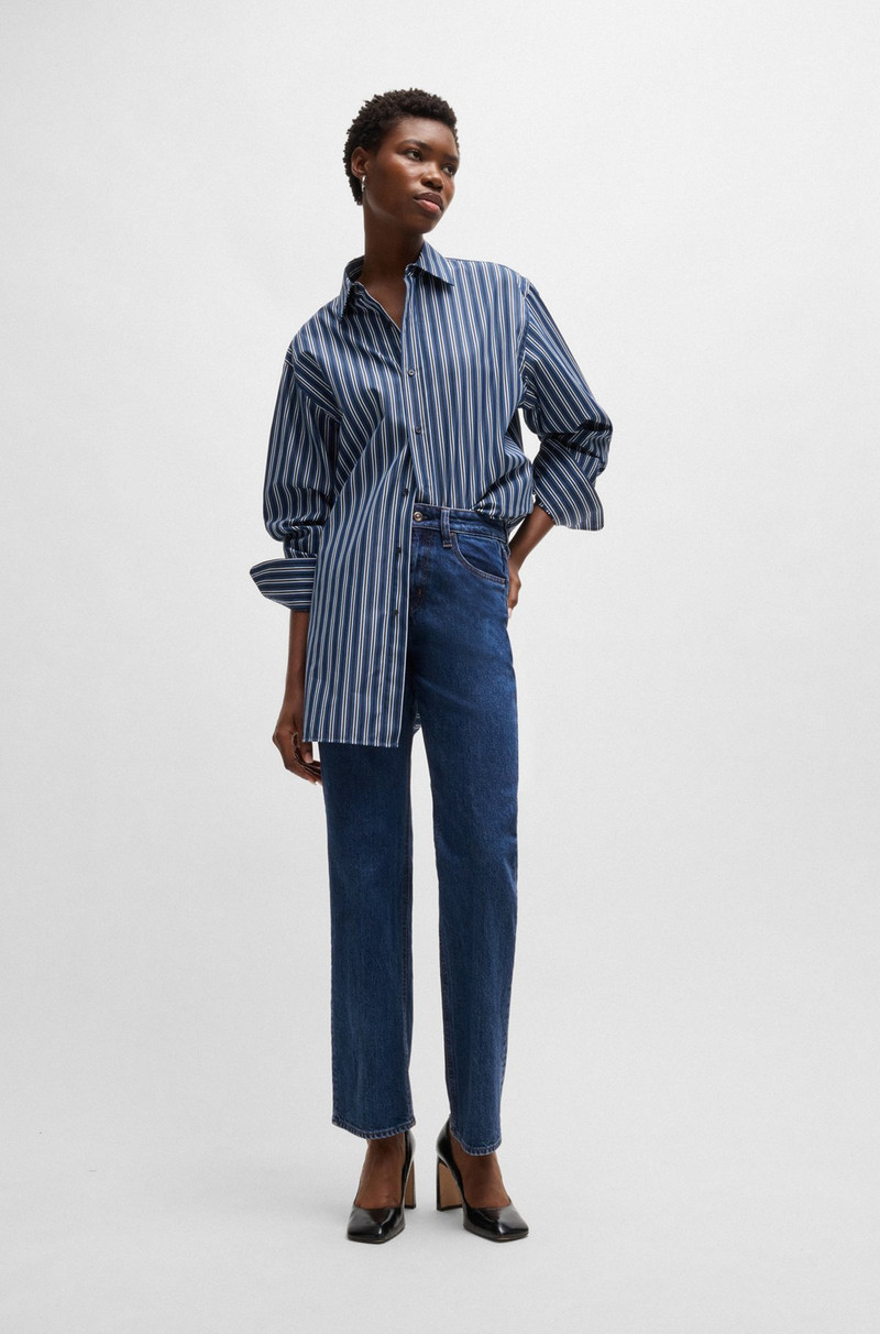 BOSS SLIM-FIT JEANS IN DEEP-BLUE COMFORT-STRETCH DENIM outlook