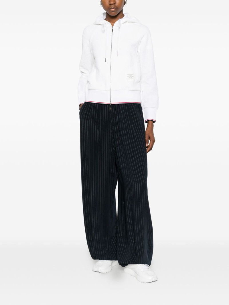 Thom Browne logo-patch hoodie outlook