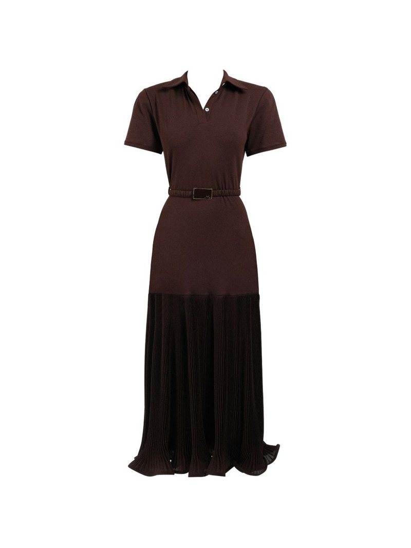 pleated maxi polo dress 1