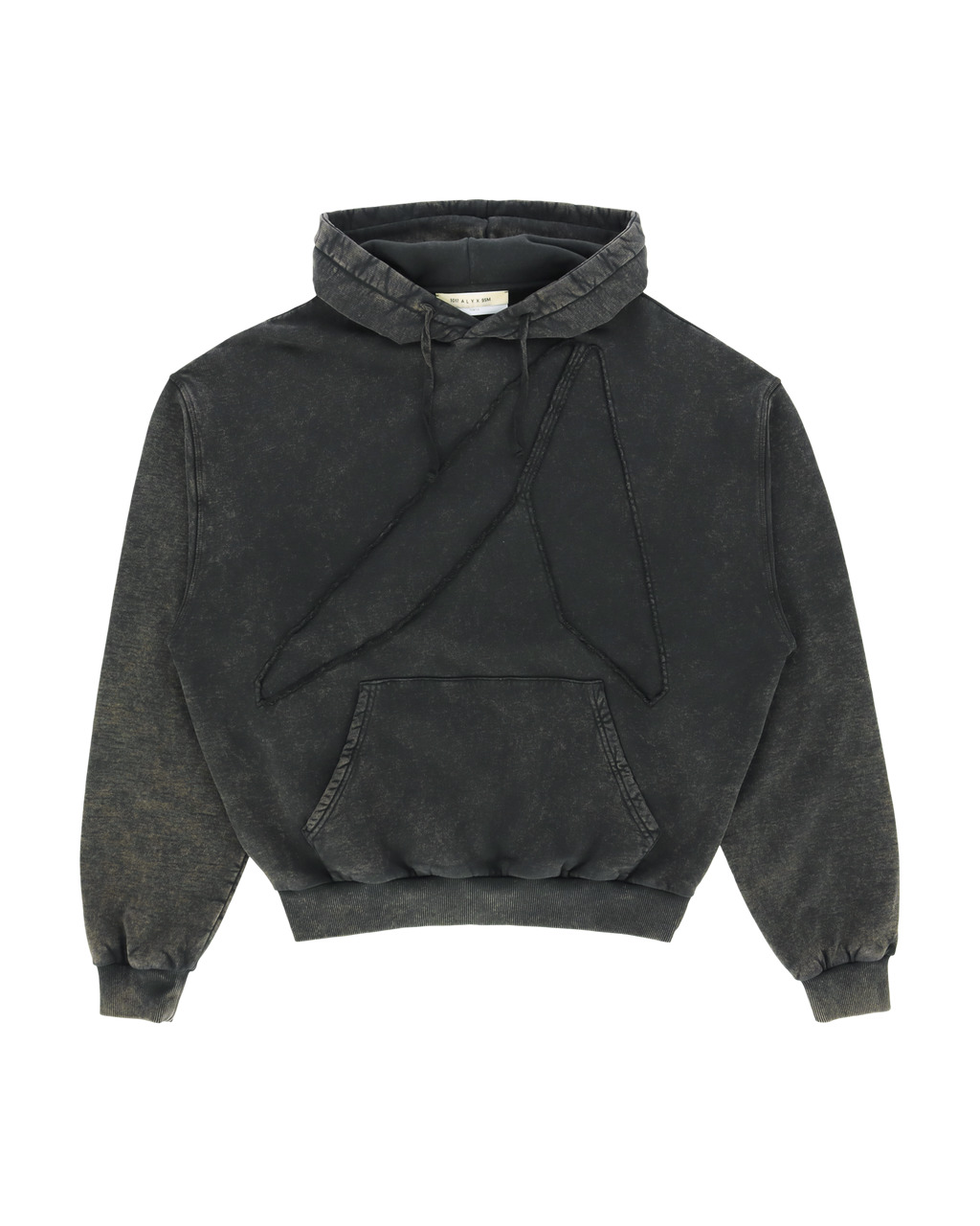 OVERSIZE INTARSIA APPLIQUE LOGO HOODIE - 1