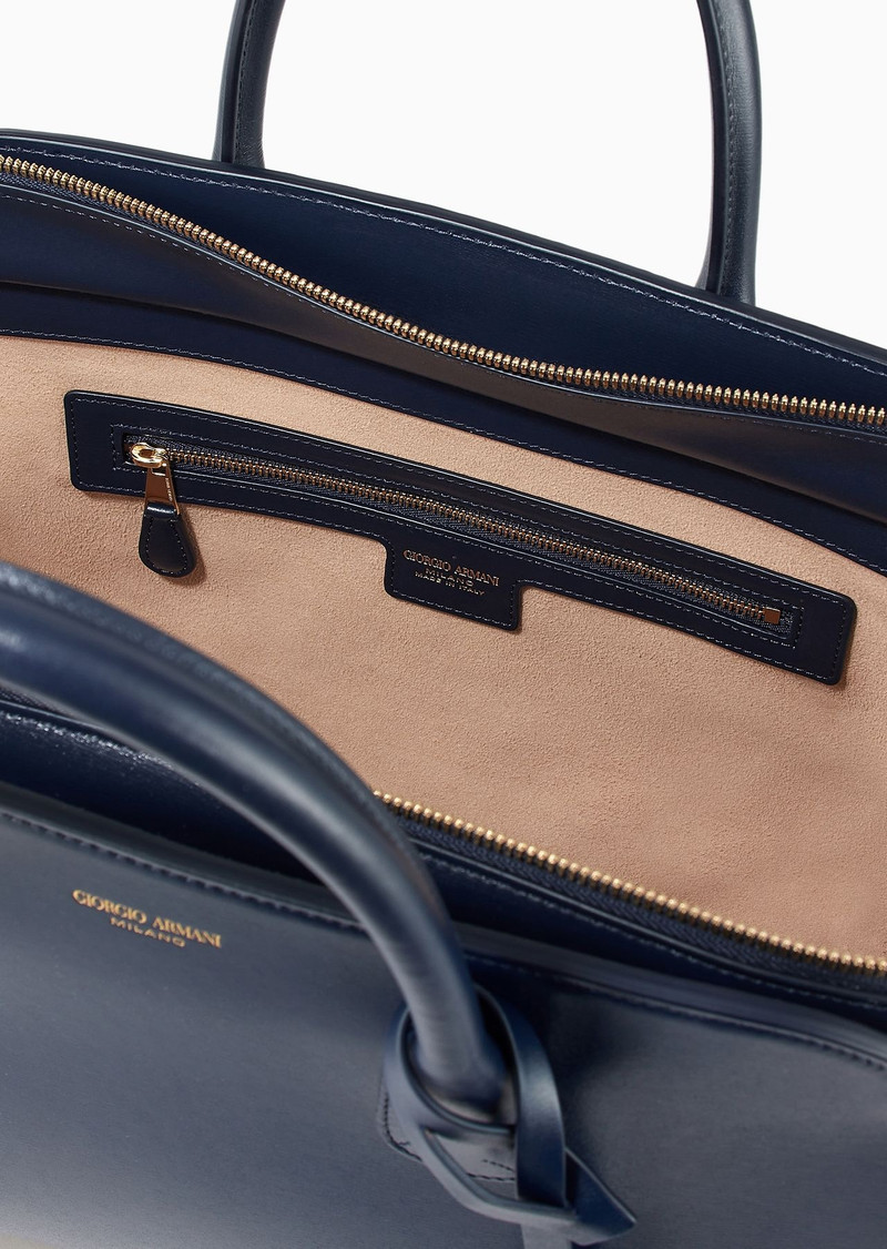 Large La Prima tote bag in palmellato leather 4