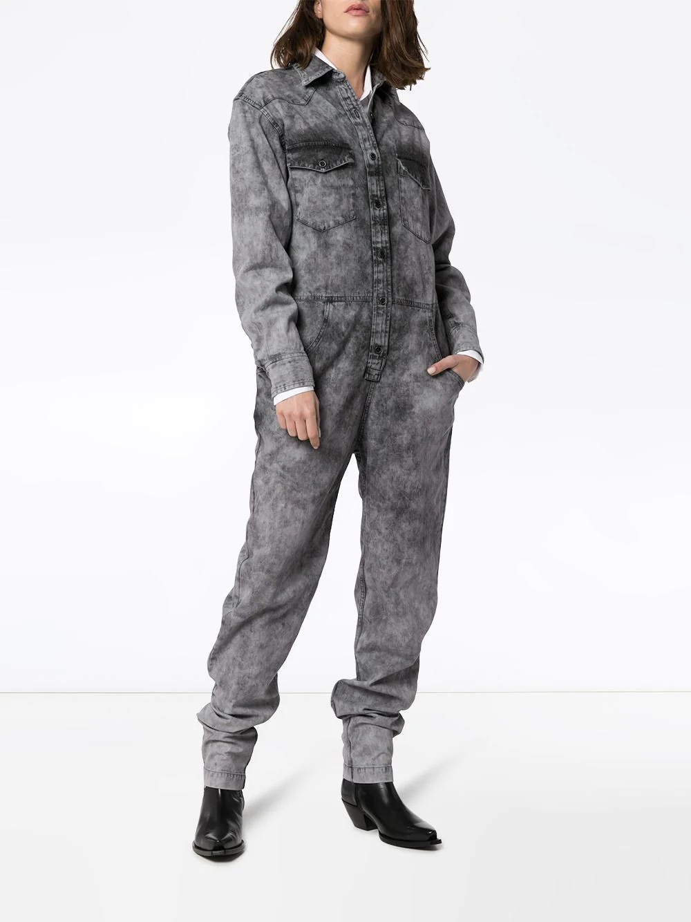 Idesia faded denim jumpsuit - 3