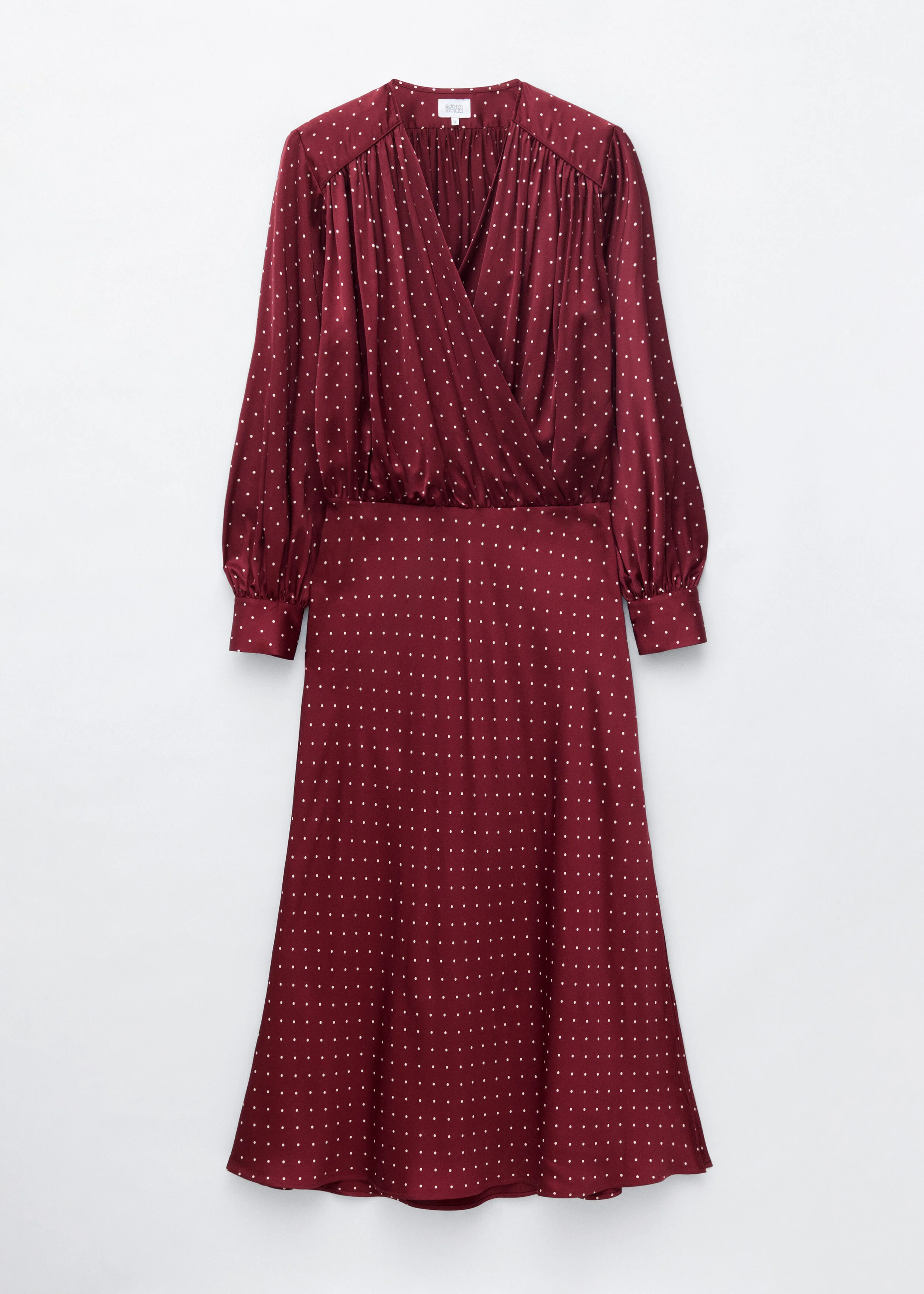 V-Neck Wrap Dress - 1