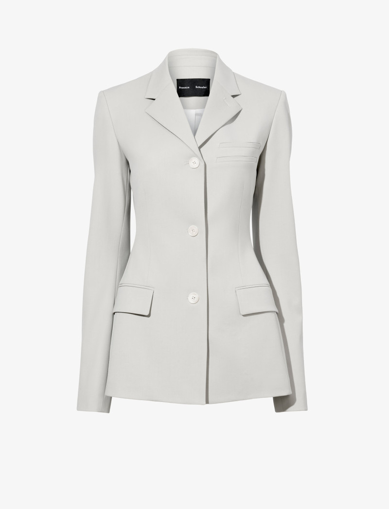 Lark Blazer in Wool Gabardine Suiting 1