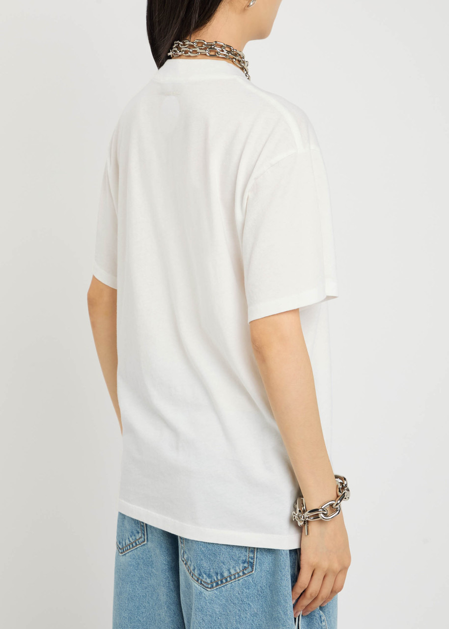 Anine Bing Ashton Spirit Printed Cotton T-shirt - 3