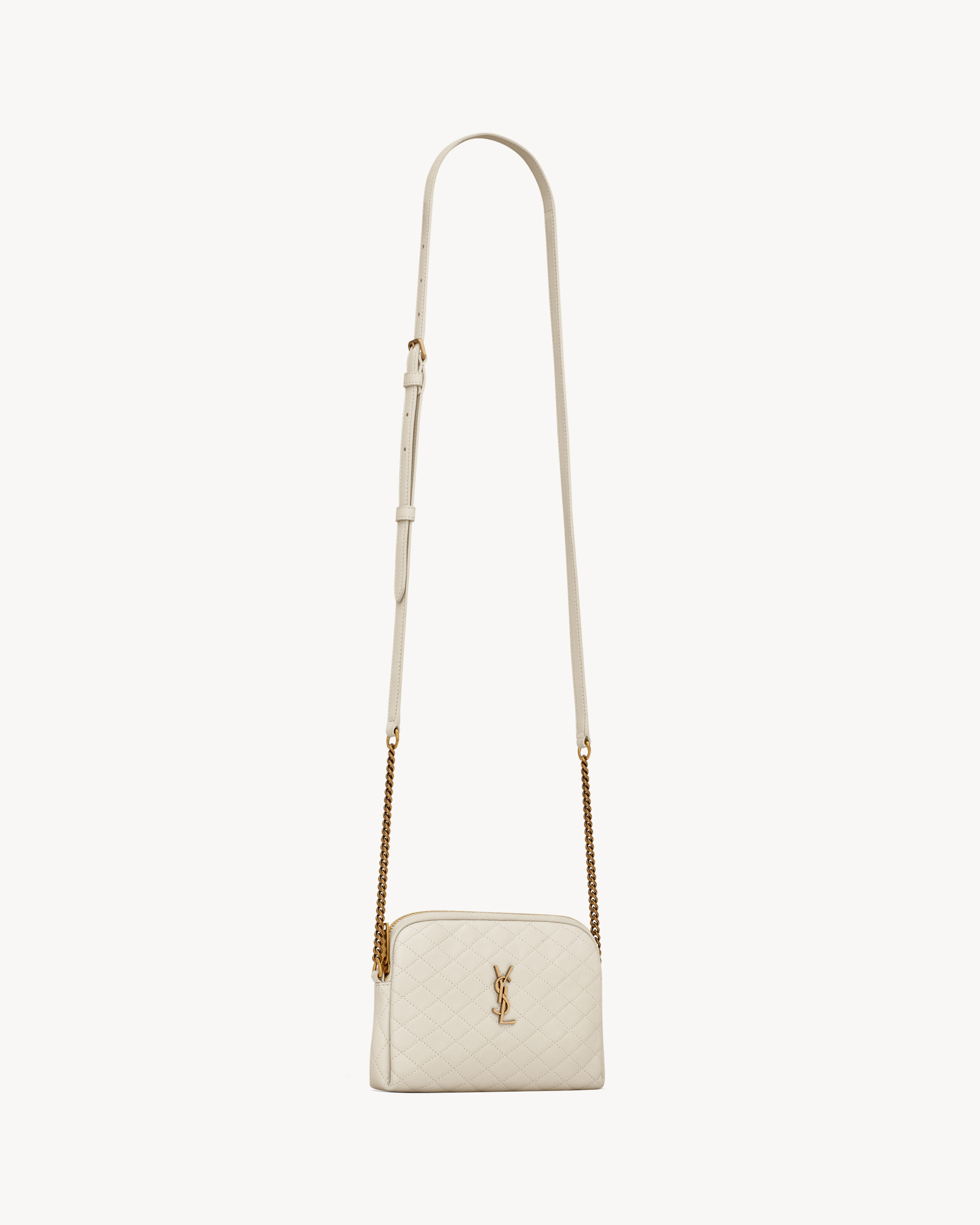 GABY ZIPPED POUCH IN QUILTED LAMBSKIN - 5