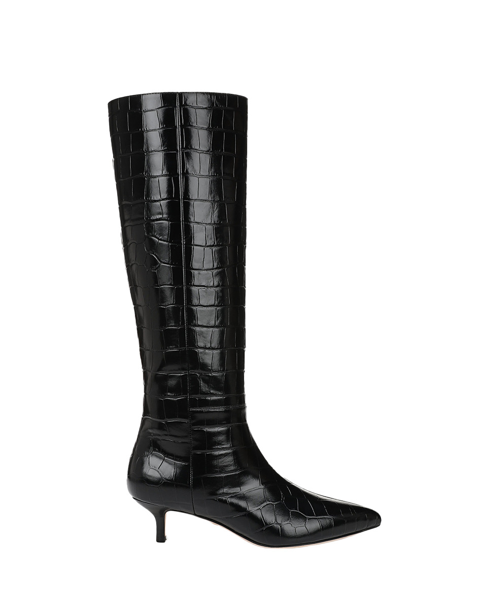 LISA CROC-EMBOSSED TALL BOOT - 5