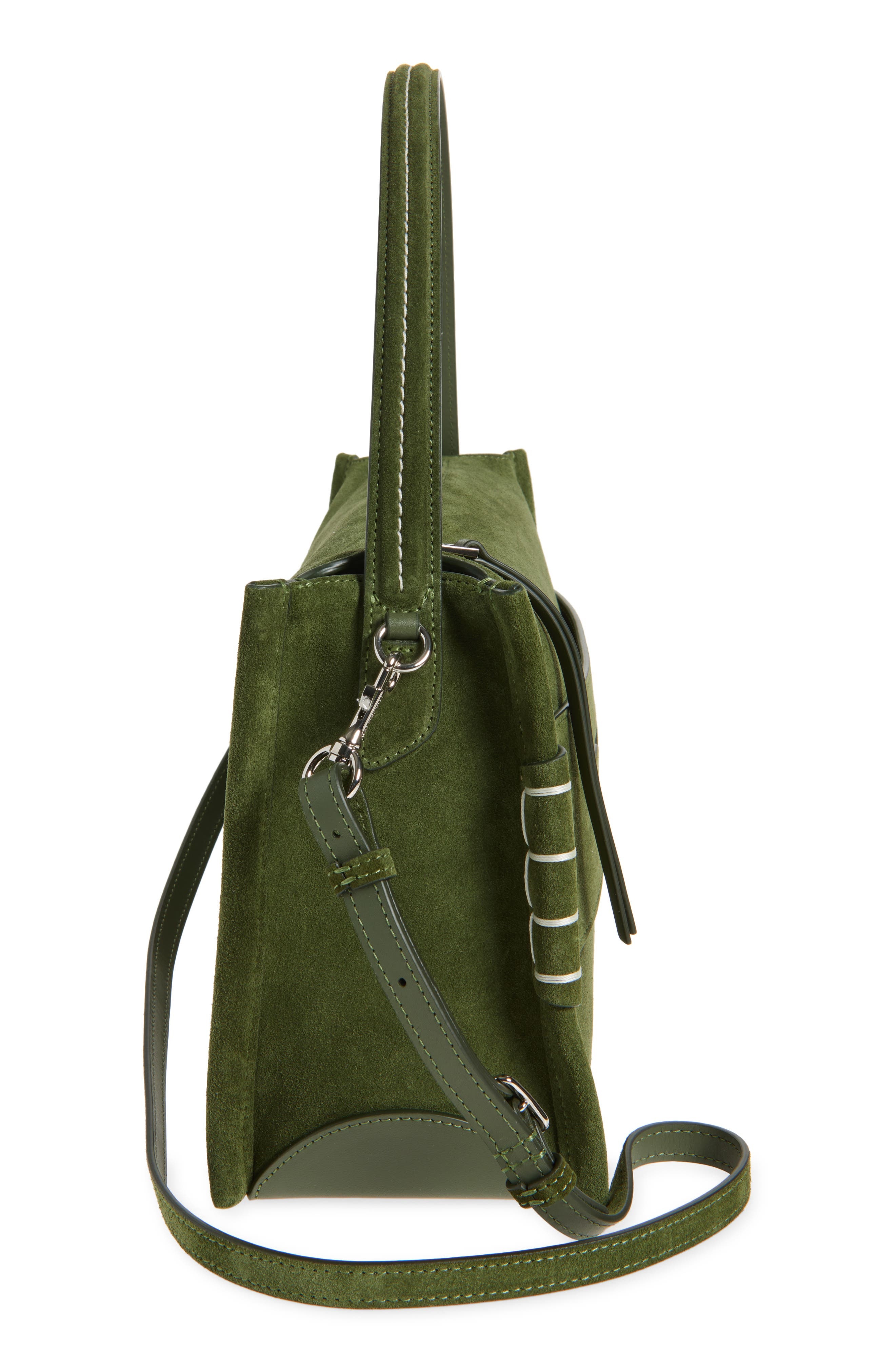 JW Anderson Medium Loafer Leather Shoulder Bag in Khaki 575 at Nordstrom - 5