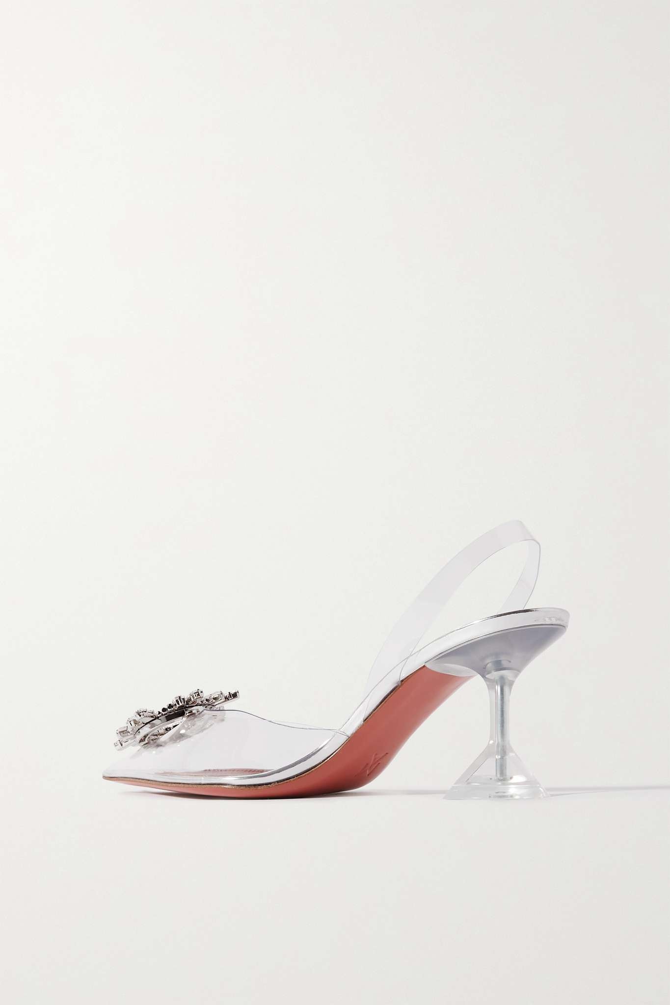 Begum crystal-embellished PVC slingback pumps - 3