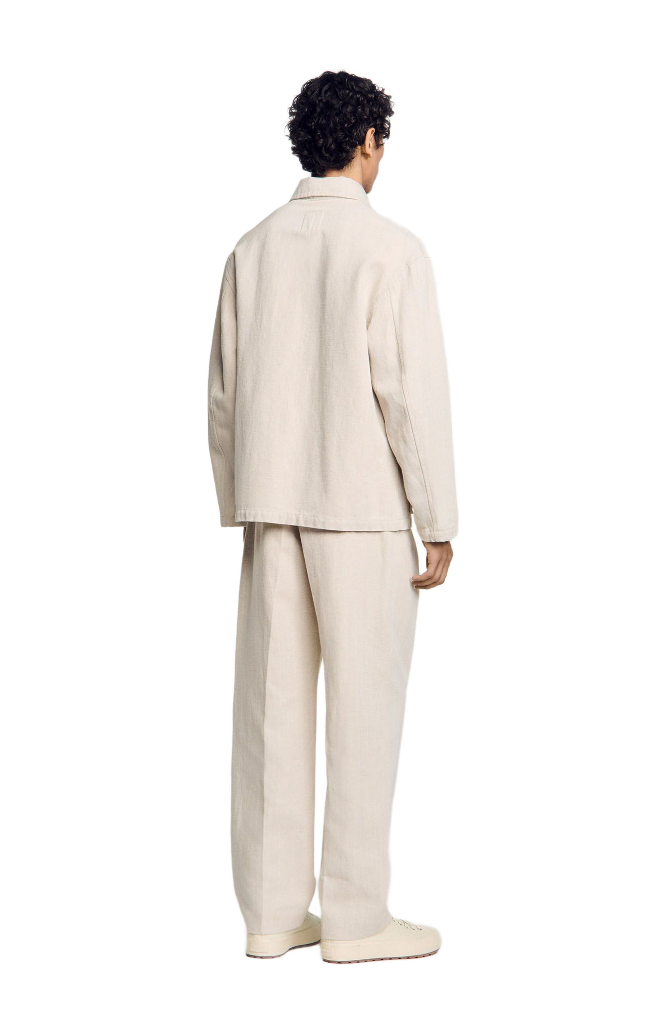 SANDRO Worker jacket in Oats at Nordstrom - 2