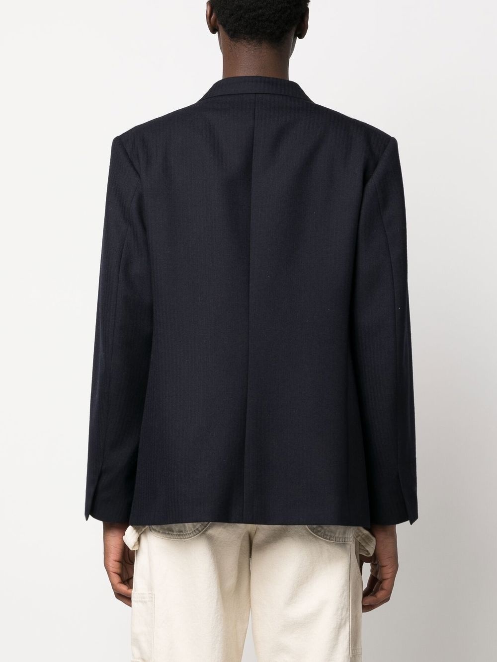 single-breasted four-stitch jacket - 4