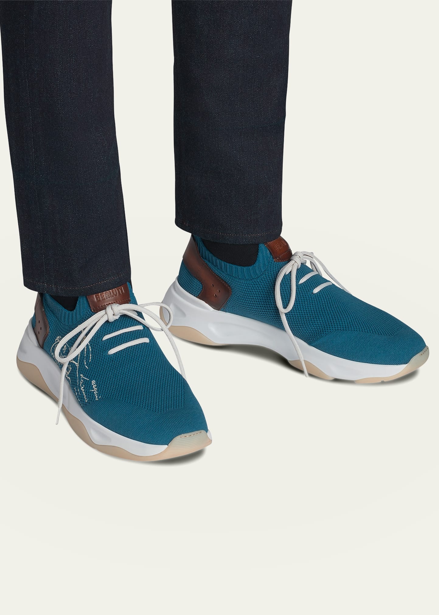Men's Shadow Knit Scritto Runner Sneakers - 3