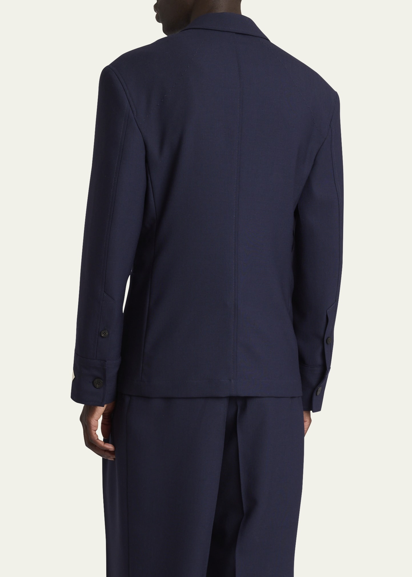 Men's Wool Canvas Sport Coat - 3