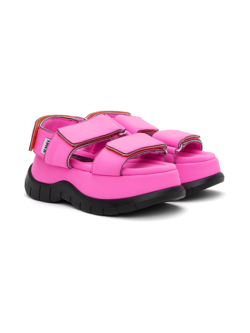 SSENSE Exclusive Pink Low Platform Sandals - 4