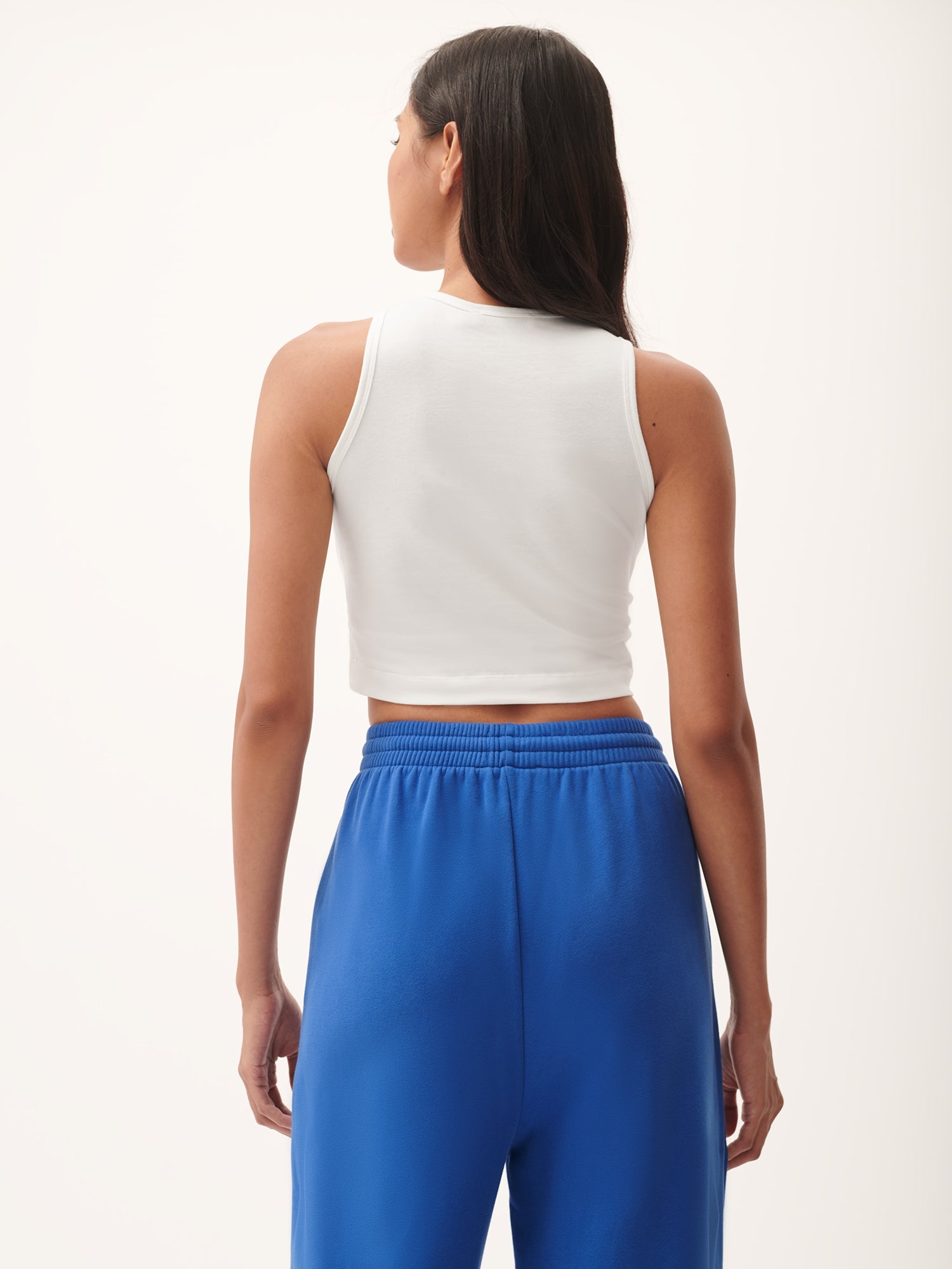 Womens 365 Cotton-Stretch Tank Top - Off-White - 3