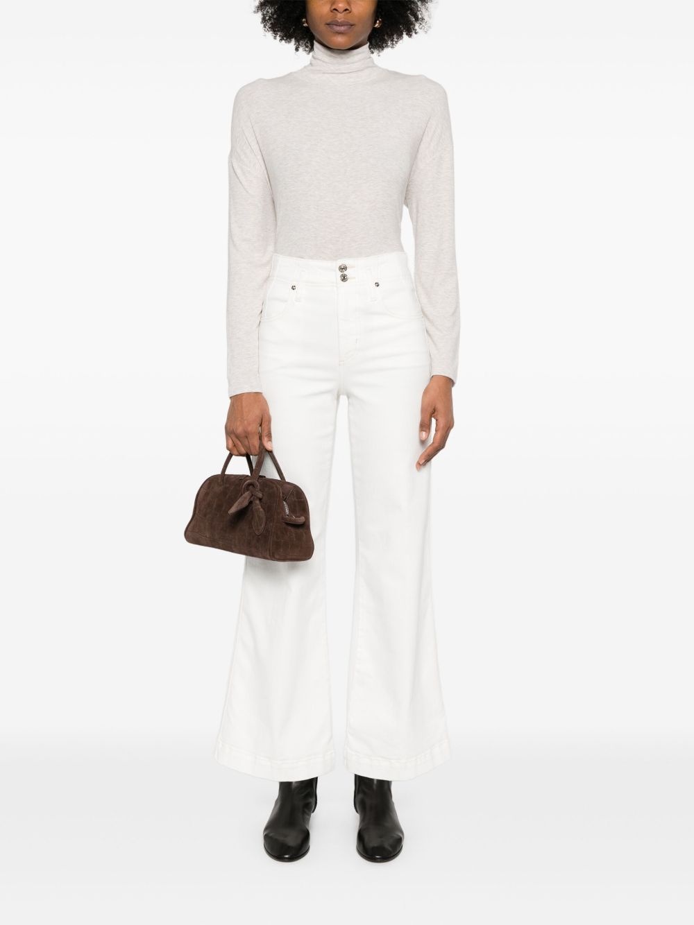 roll-neck long-sleeve top - 2