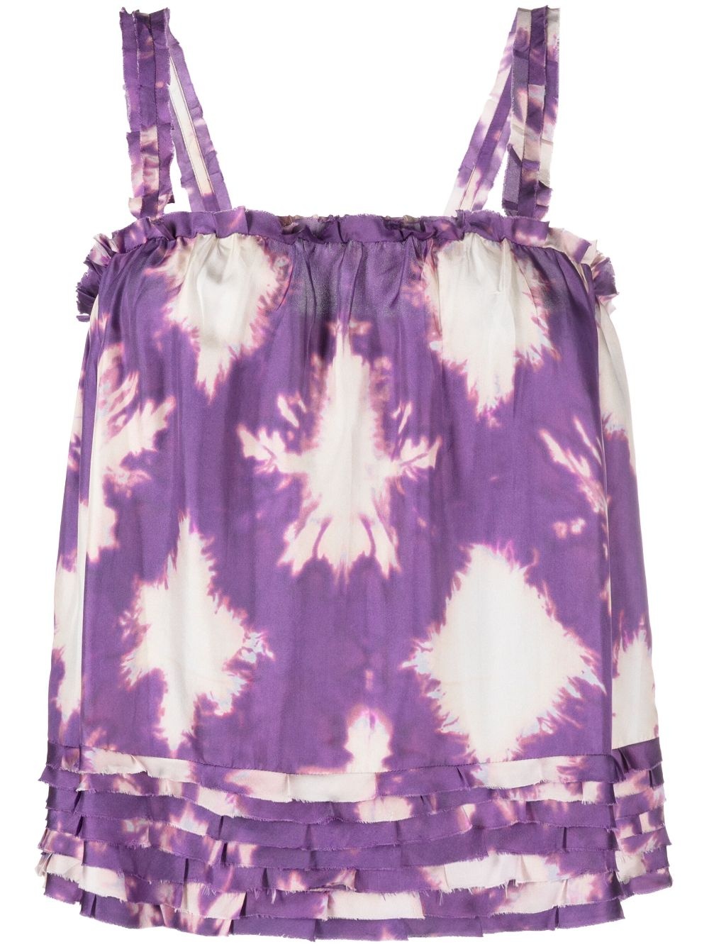 Sera prismatic-shape silk top - 1