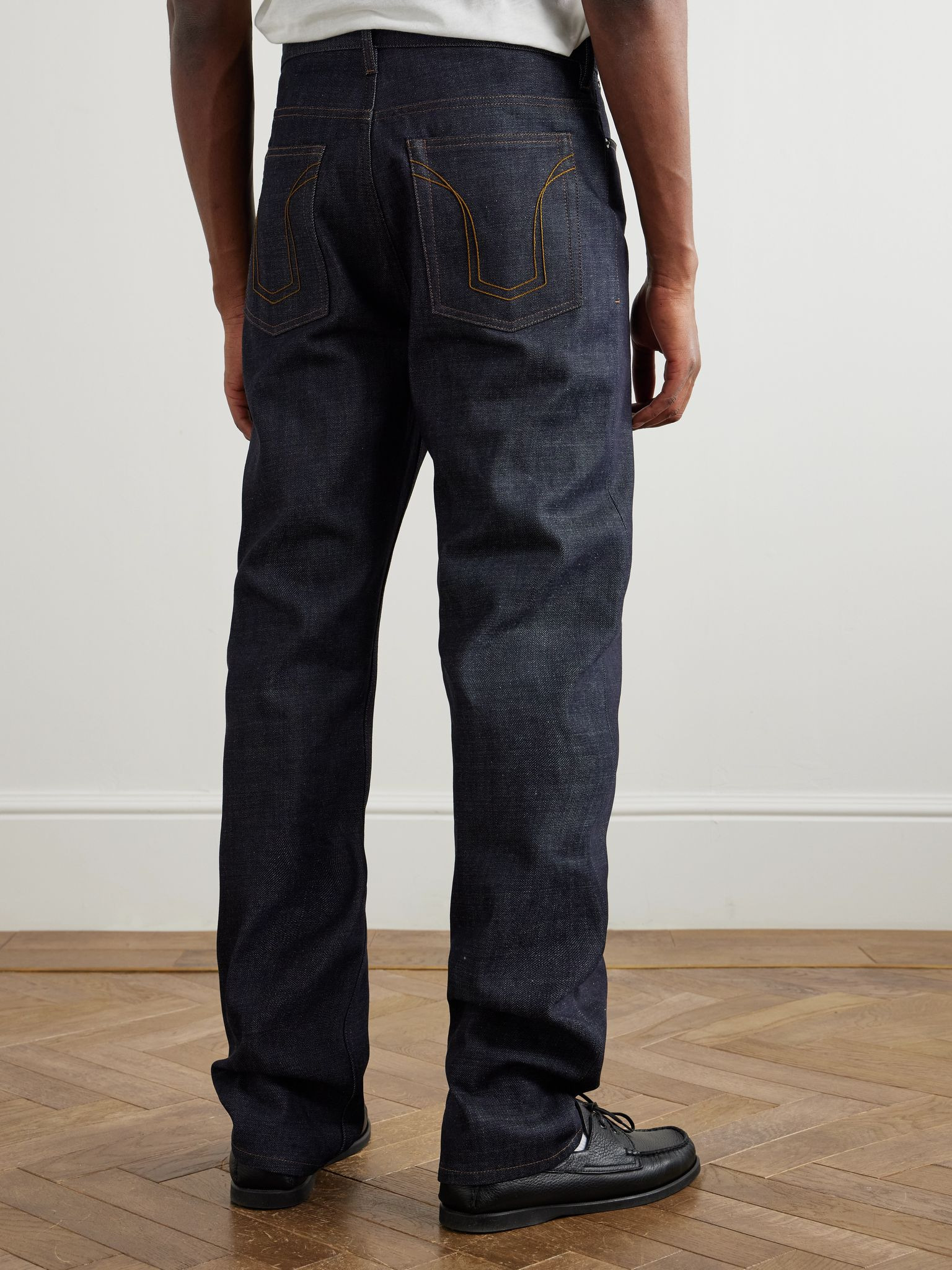 Straight-Leg Jeans Navy - 4