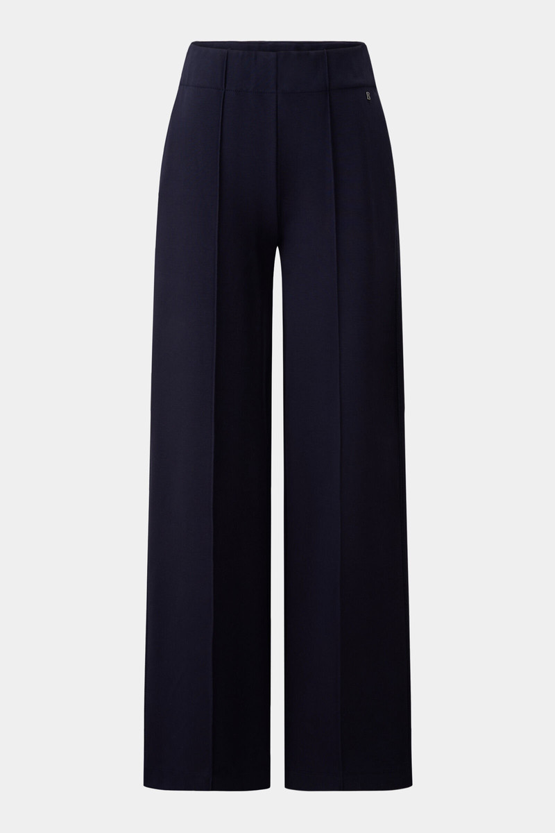 Paisley Jersey pants in Navy blue 1