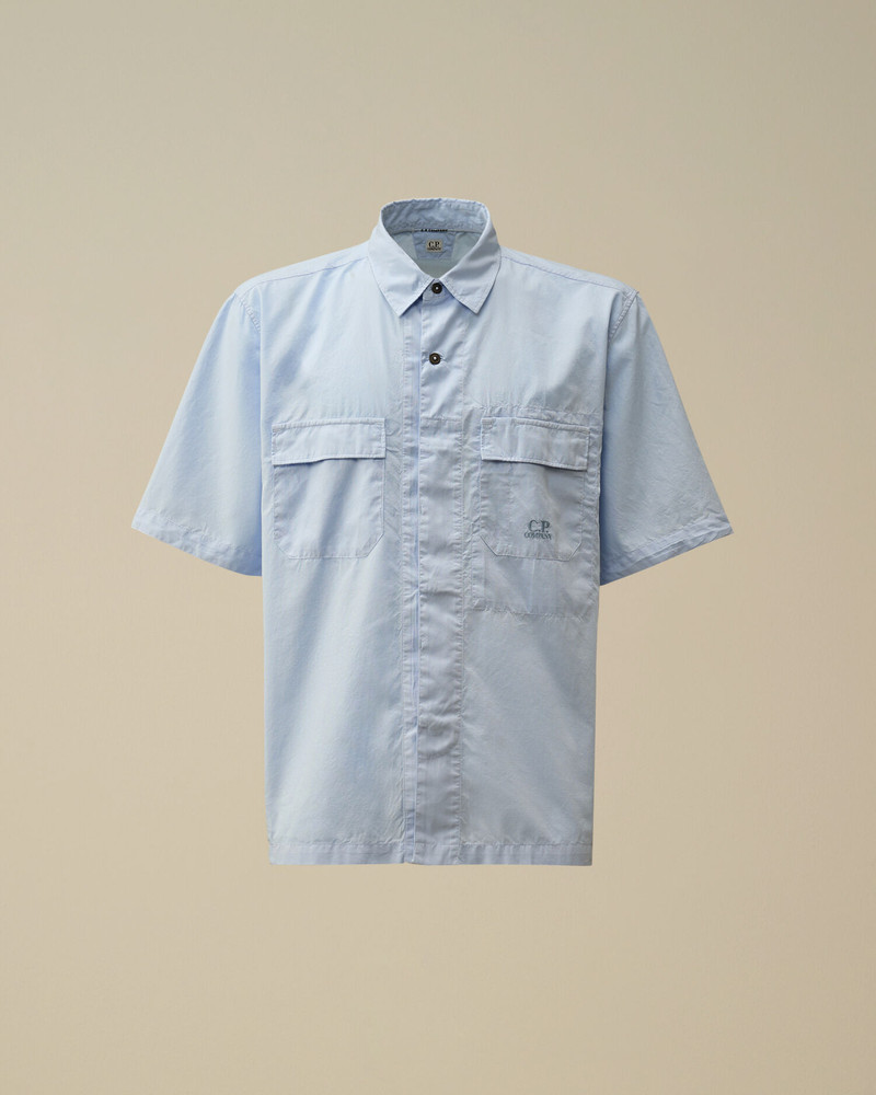 Cotton Rip Stop Boxy Short Sleeve Shirt 1