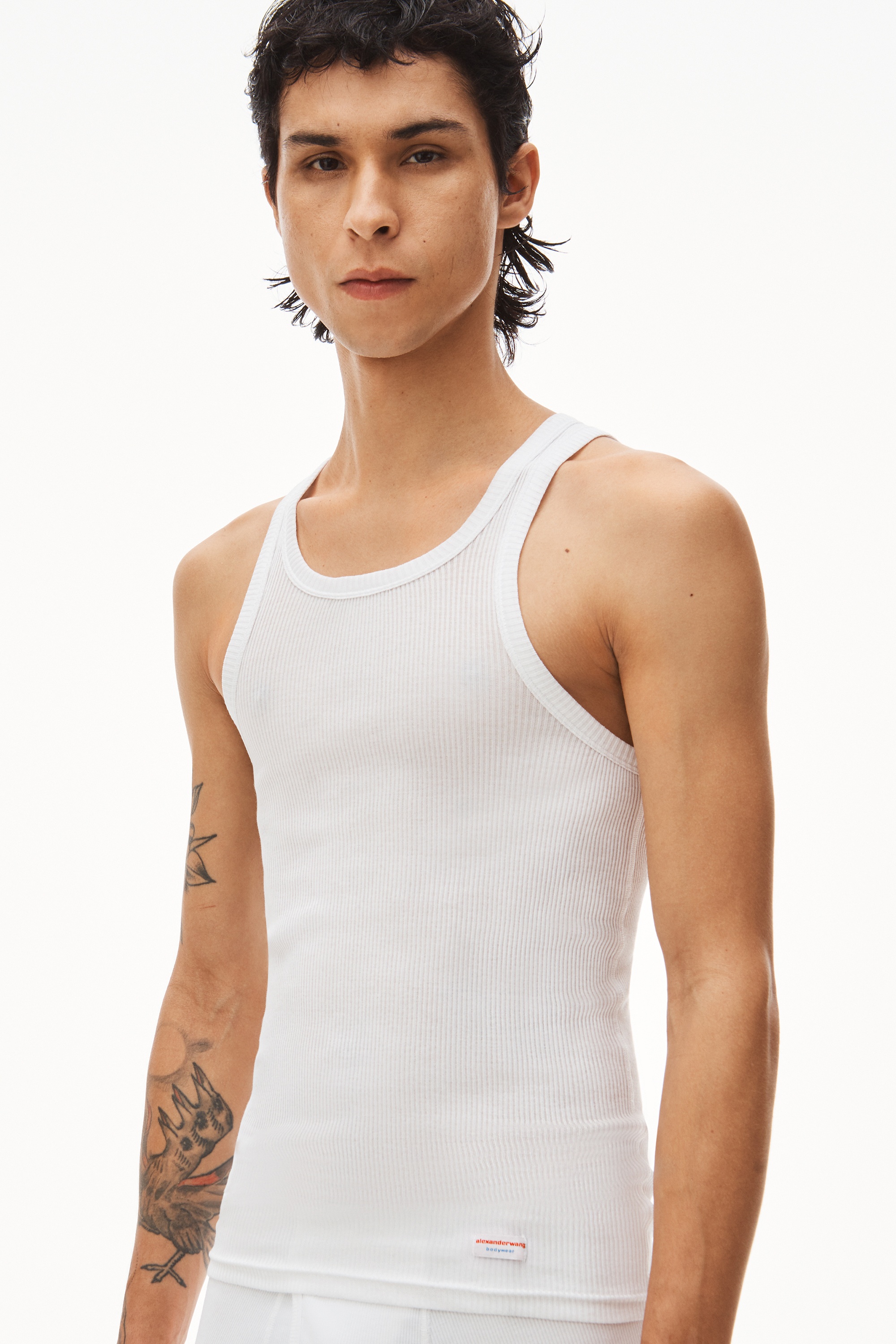 TANK IN RIBBED COTTON - 3