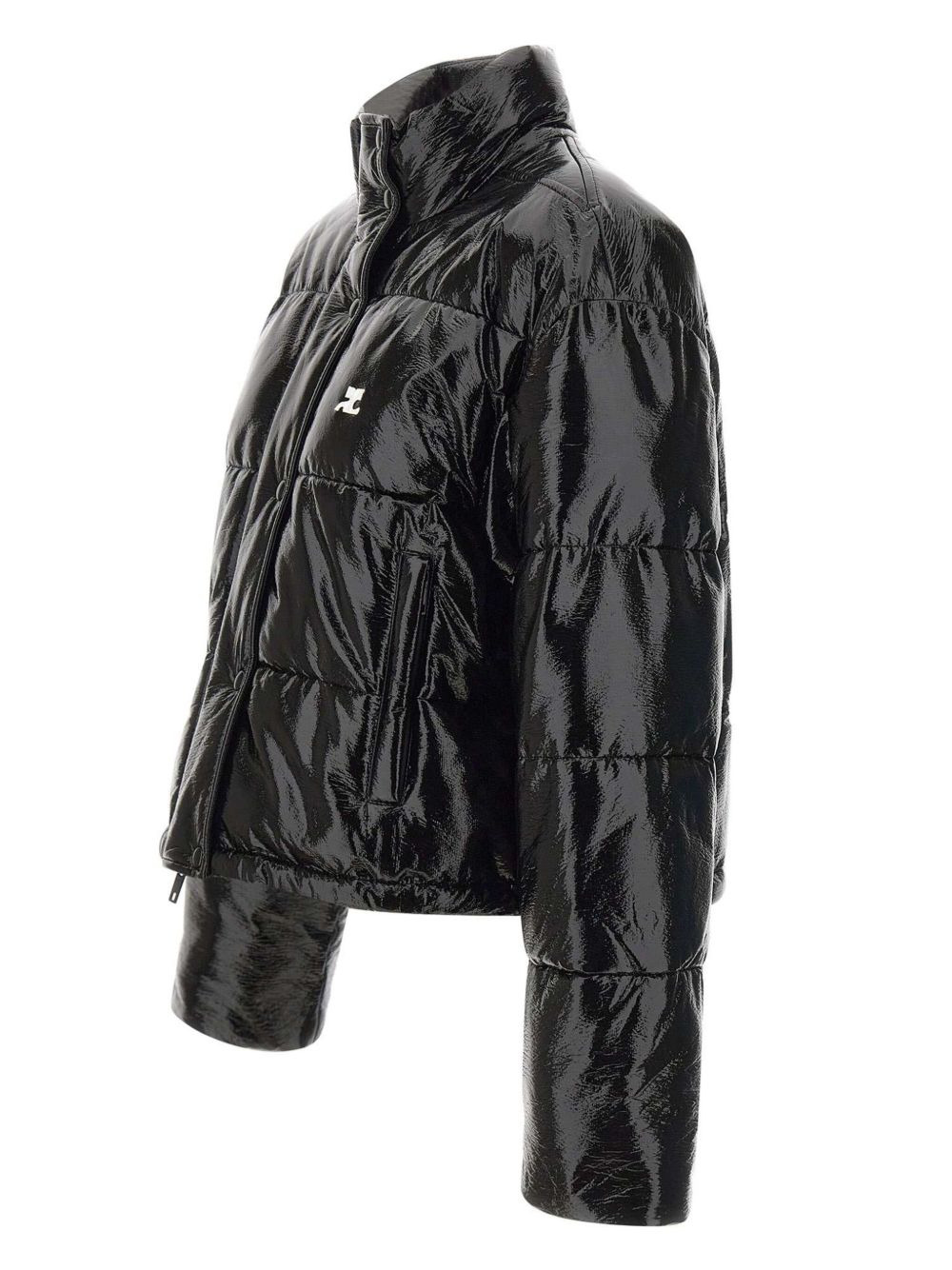 quilted stand-collar puffer jacket - 3