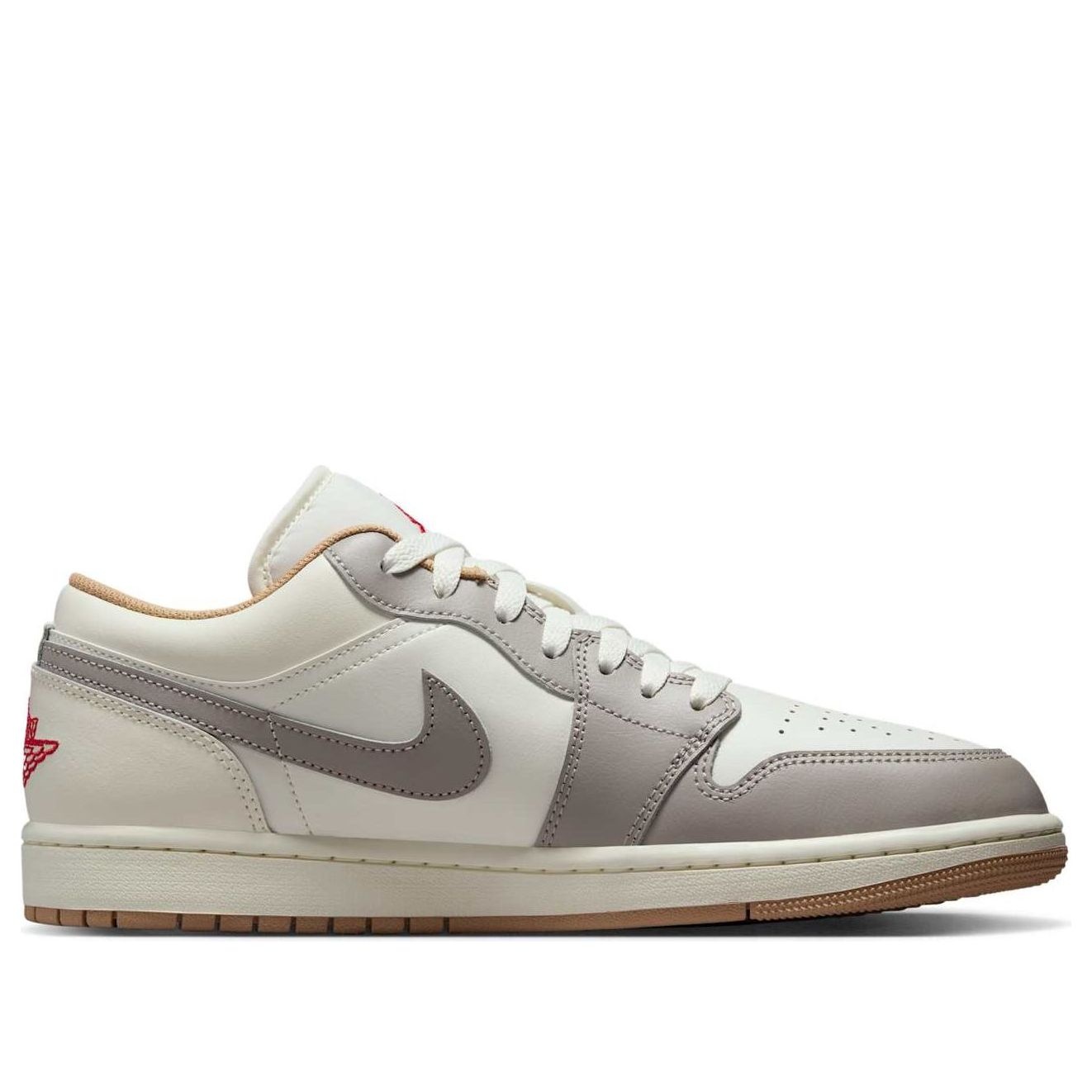 Air Jordan 1 Low 'Sail Fire Red College Grey' 553558-169 - 2