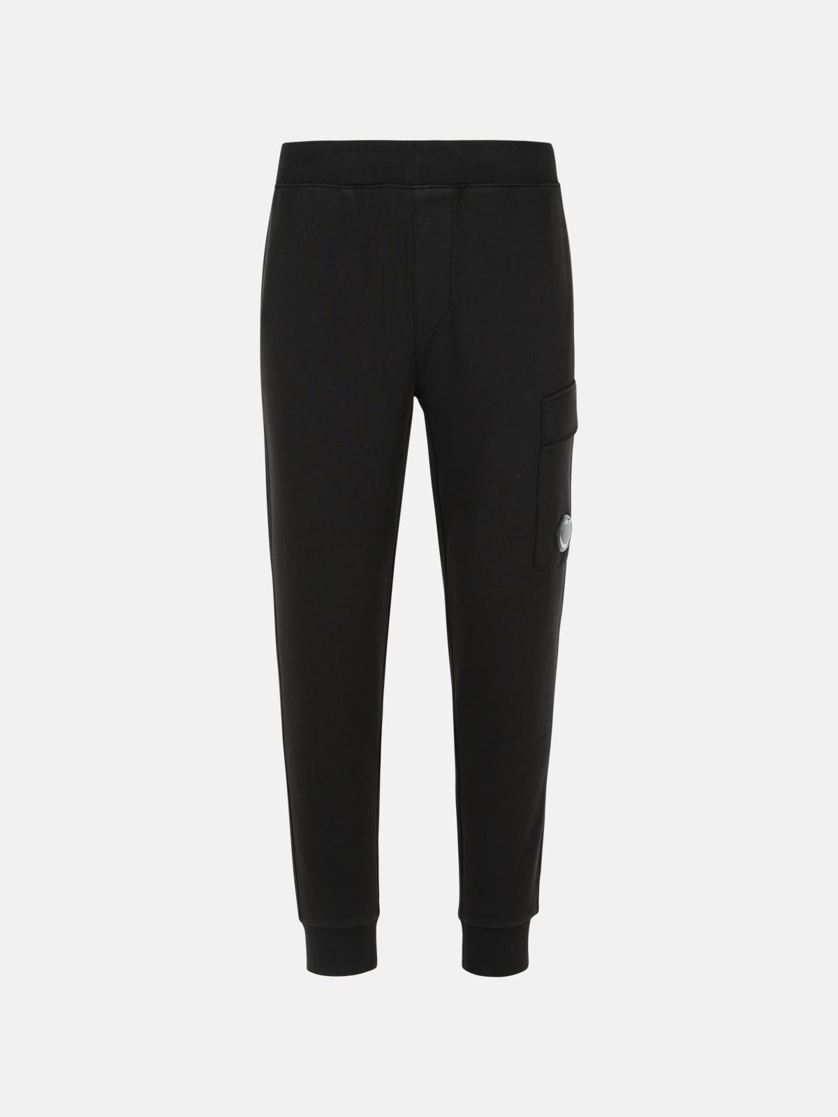 'JOGGER' BLACK COTTON PANTS - 1