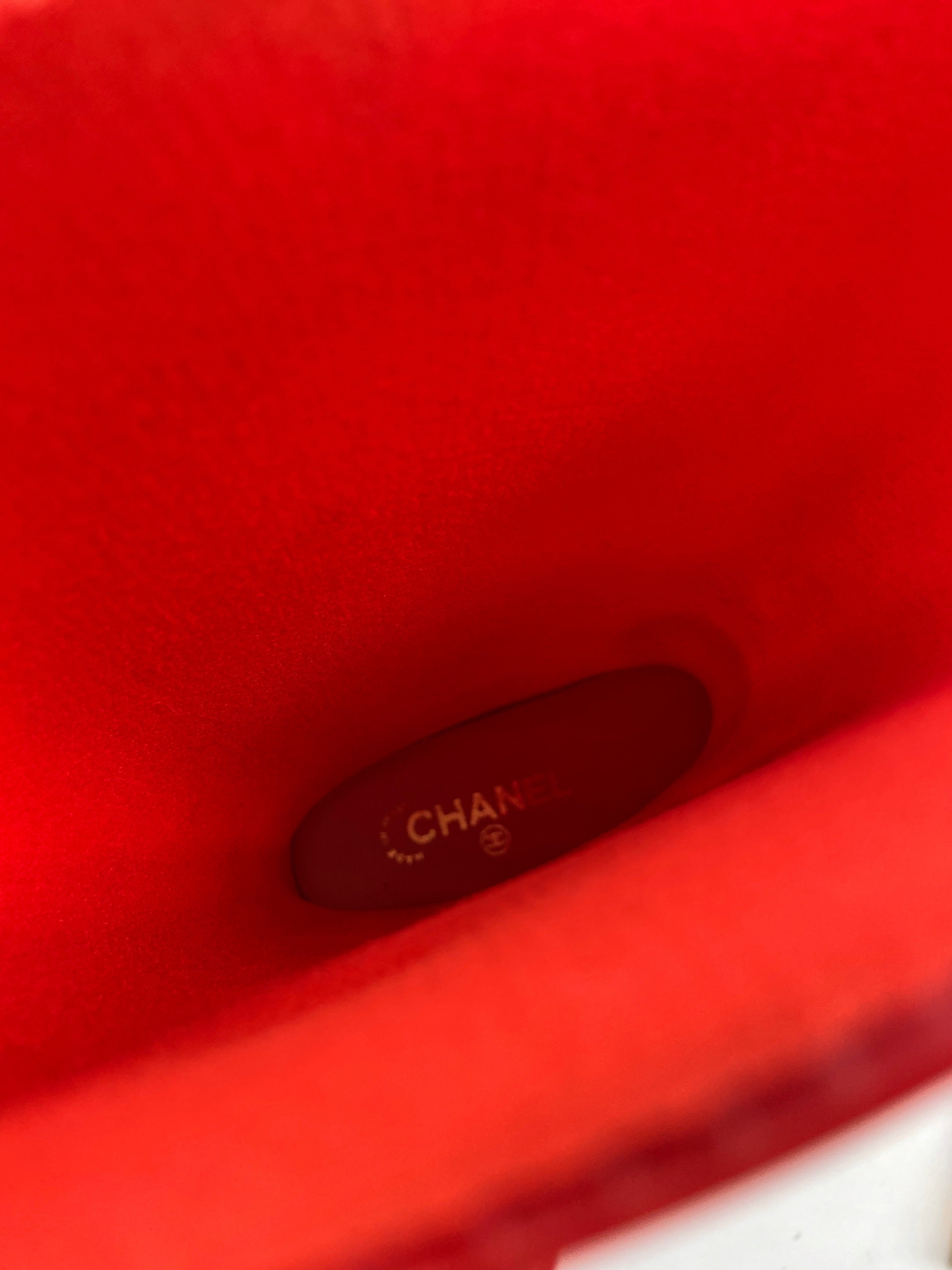 Chanel Karl Lagerfeld Red Camellia Rubber Rainboot - 12