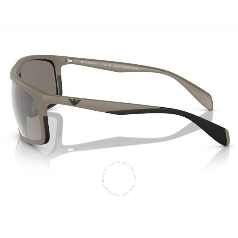 Emporio Armani Light Grey Rectangular Men's Sunglasses EA4212U 54376G 64 - 3
