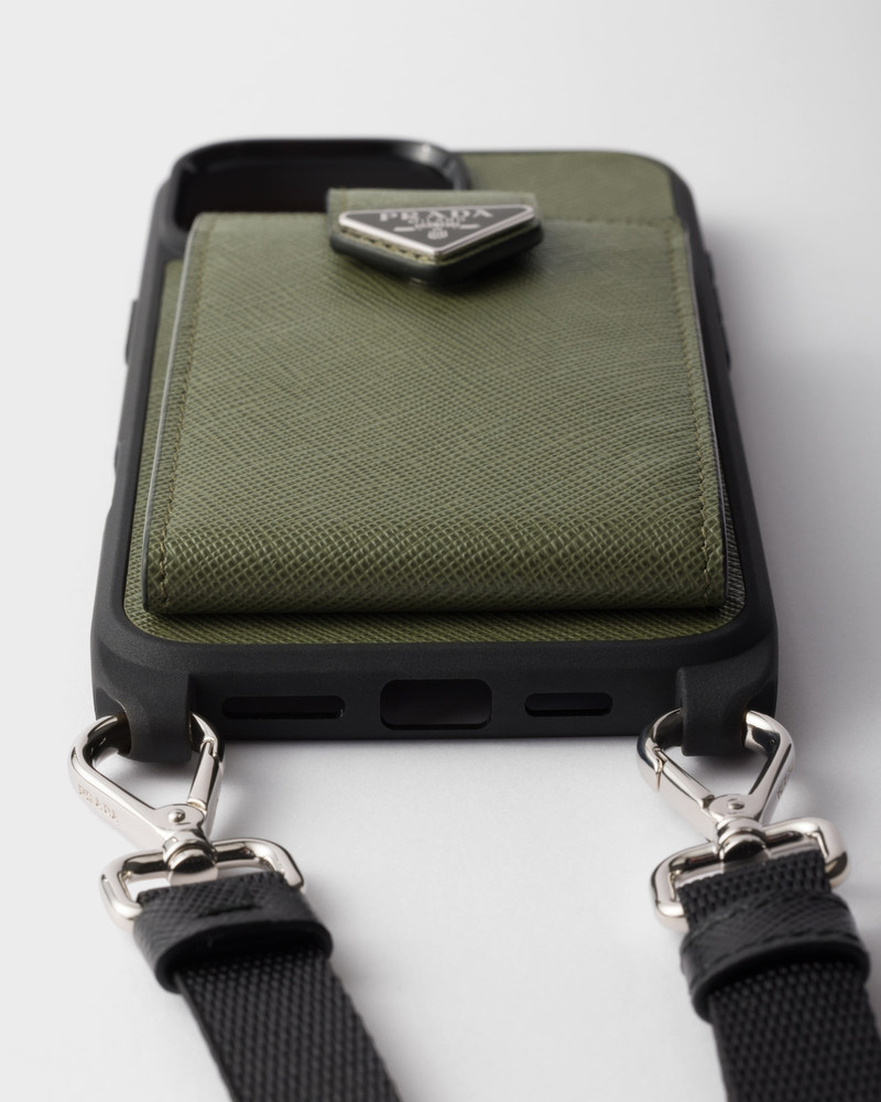 Prada Saffiano leather case for iPhone 16 Pro Max outlook