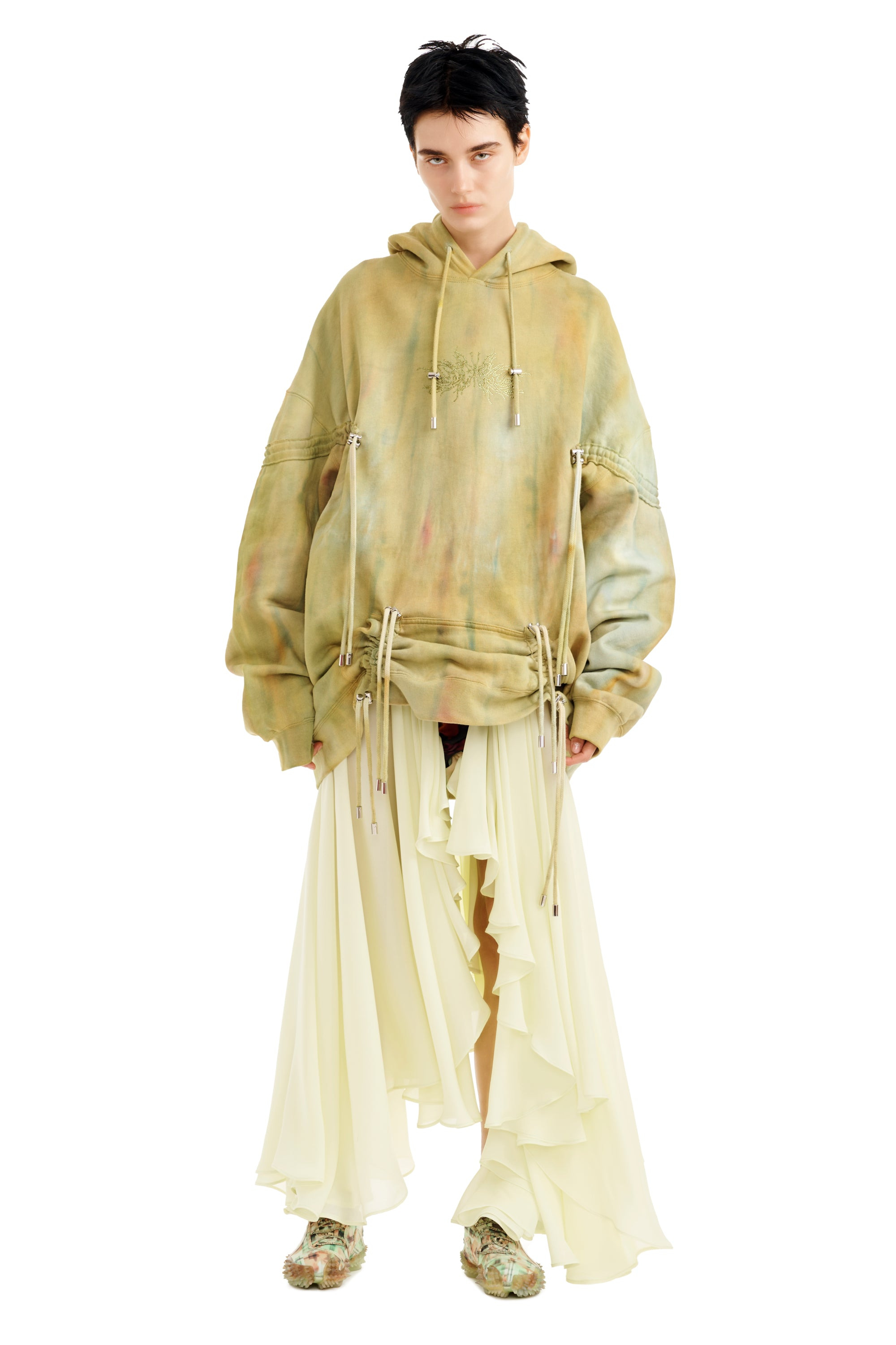 SEA MOSS RHINESTONE BURST HOODIE - 8