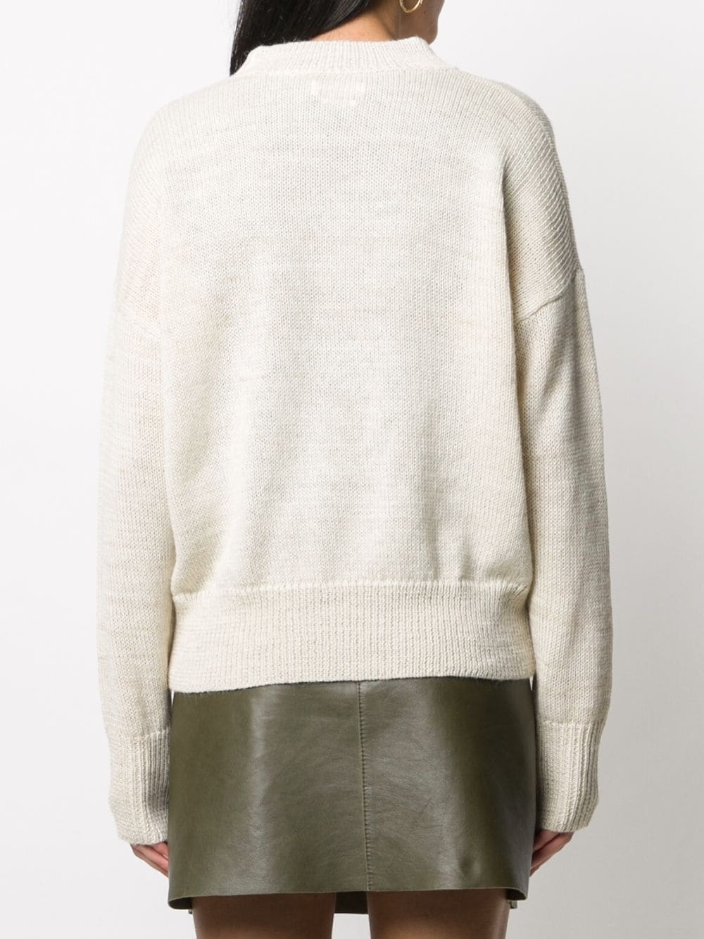 crew neck long-sleeved jumper - 4