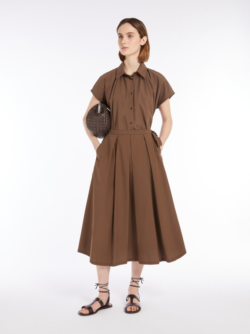 WEEKEND Max Mara FOLK Cotton-poplin skirt outlook