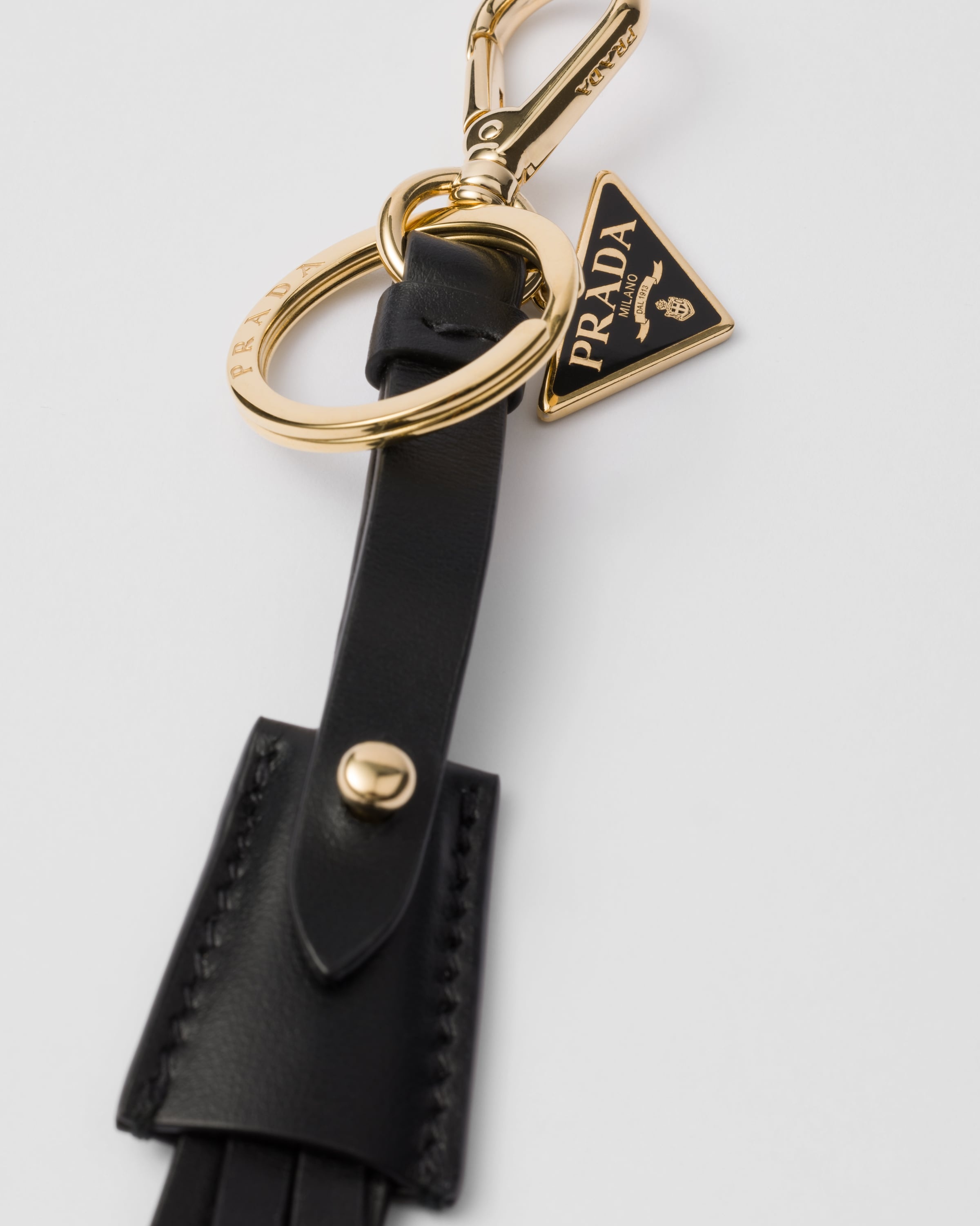 Leather bag charm and keychain - 3