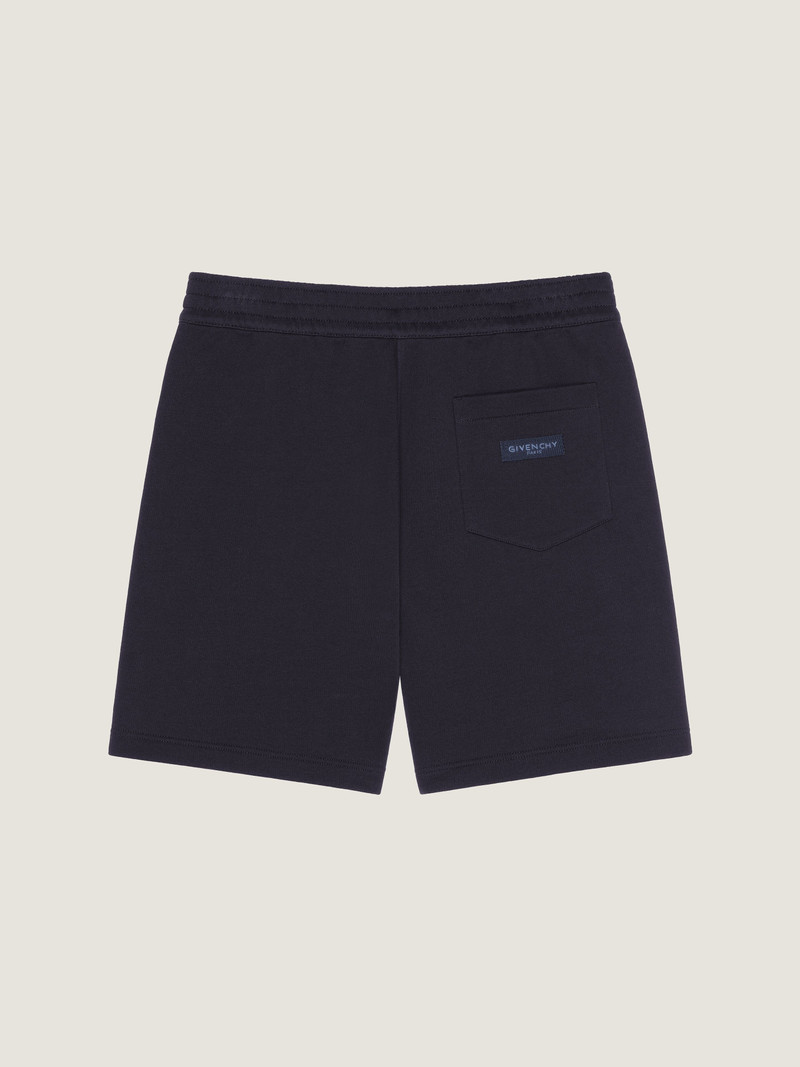 Givenchy BERMUDA SHORTS IN FLEECE WITH GIVENCHY PARIS GROS GRAIN outlook