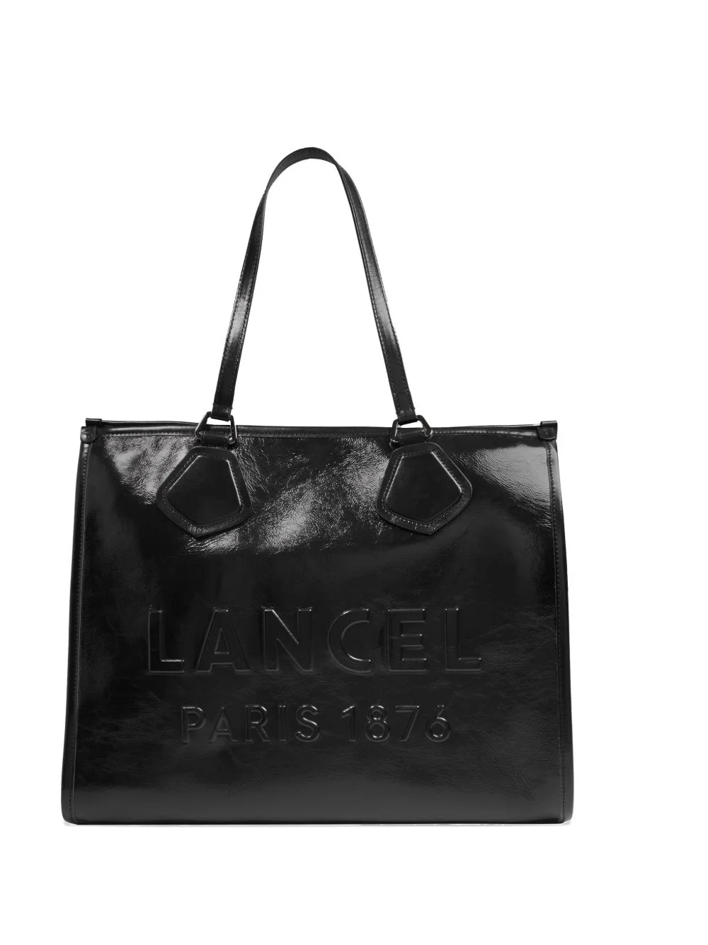 large embossed-logo tote bag - 1