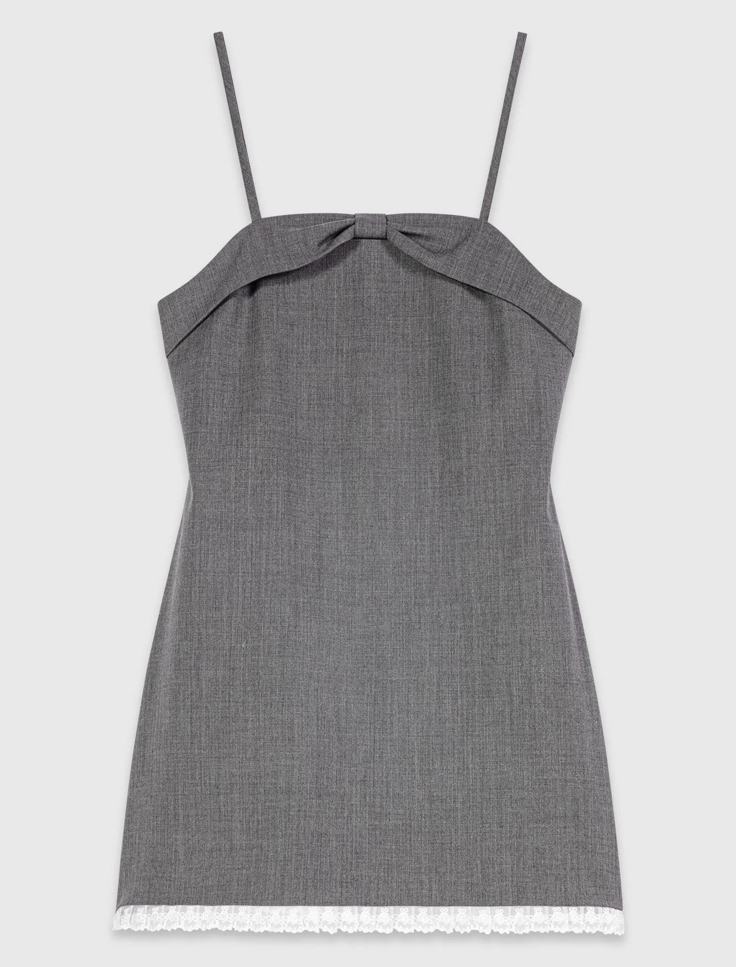Short tailored dress with lace - 1