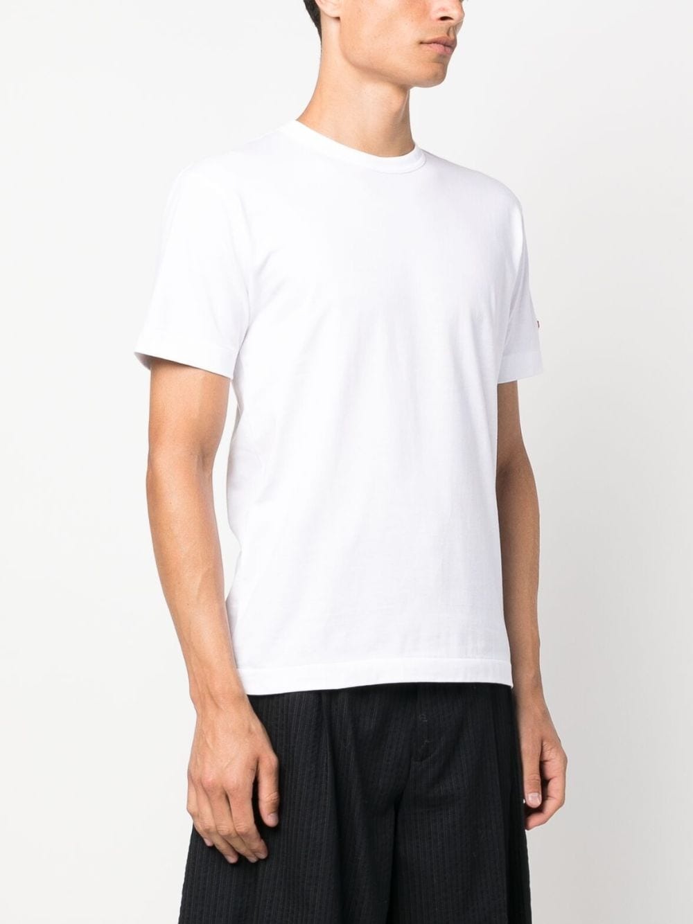 logo-patch cotton T-shirt - 4