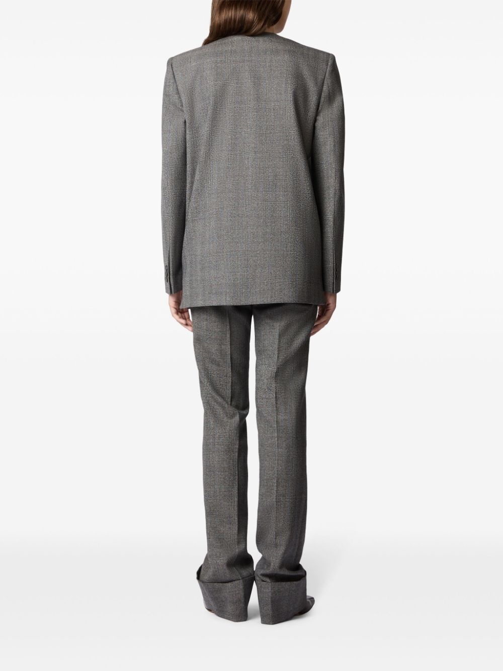 Collarless blazer - 3