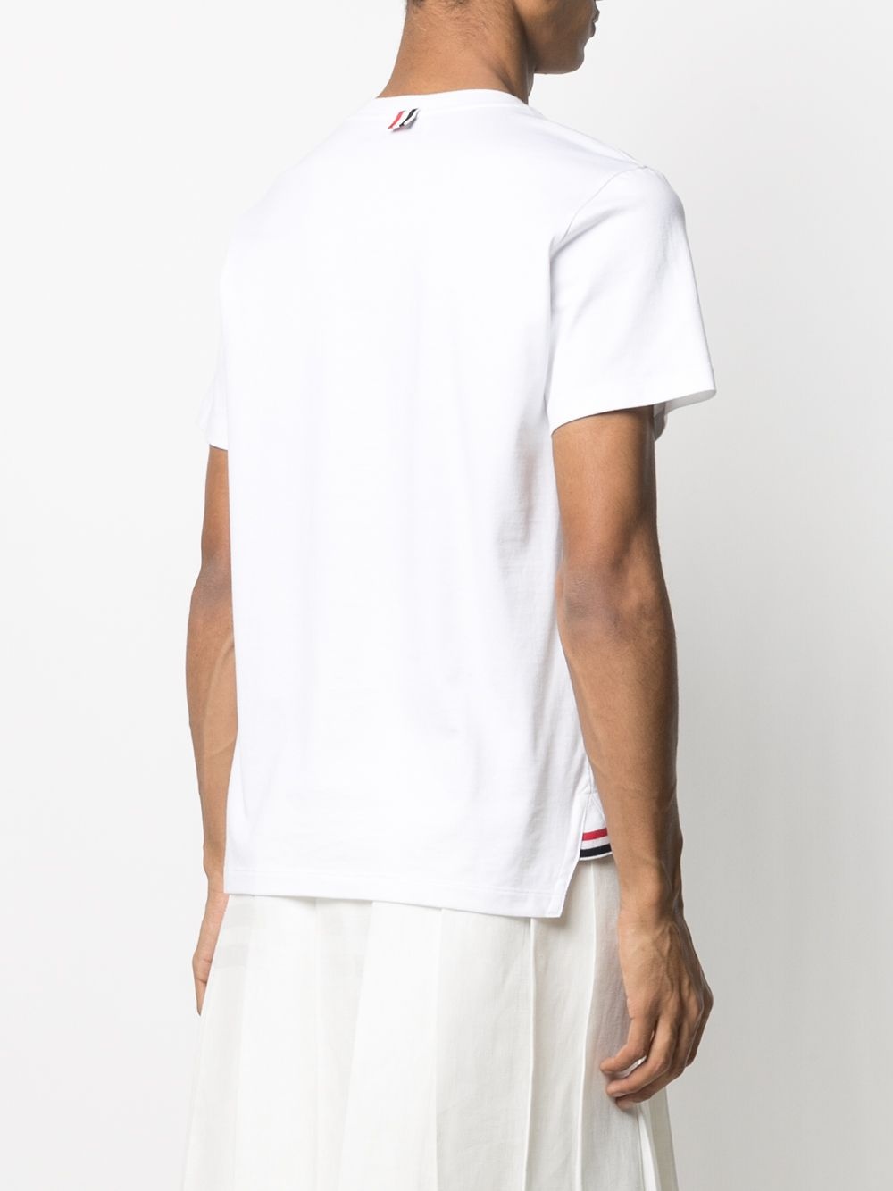 RWB tipping stripe short-sleeve T-shirt - 4