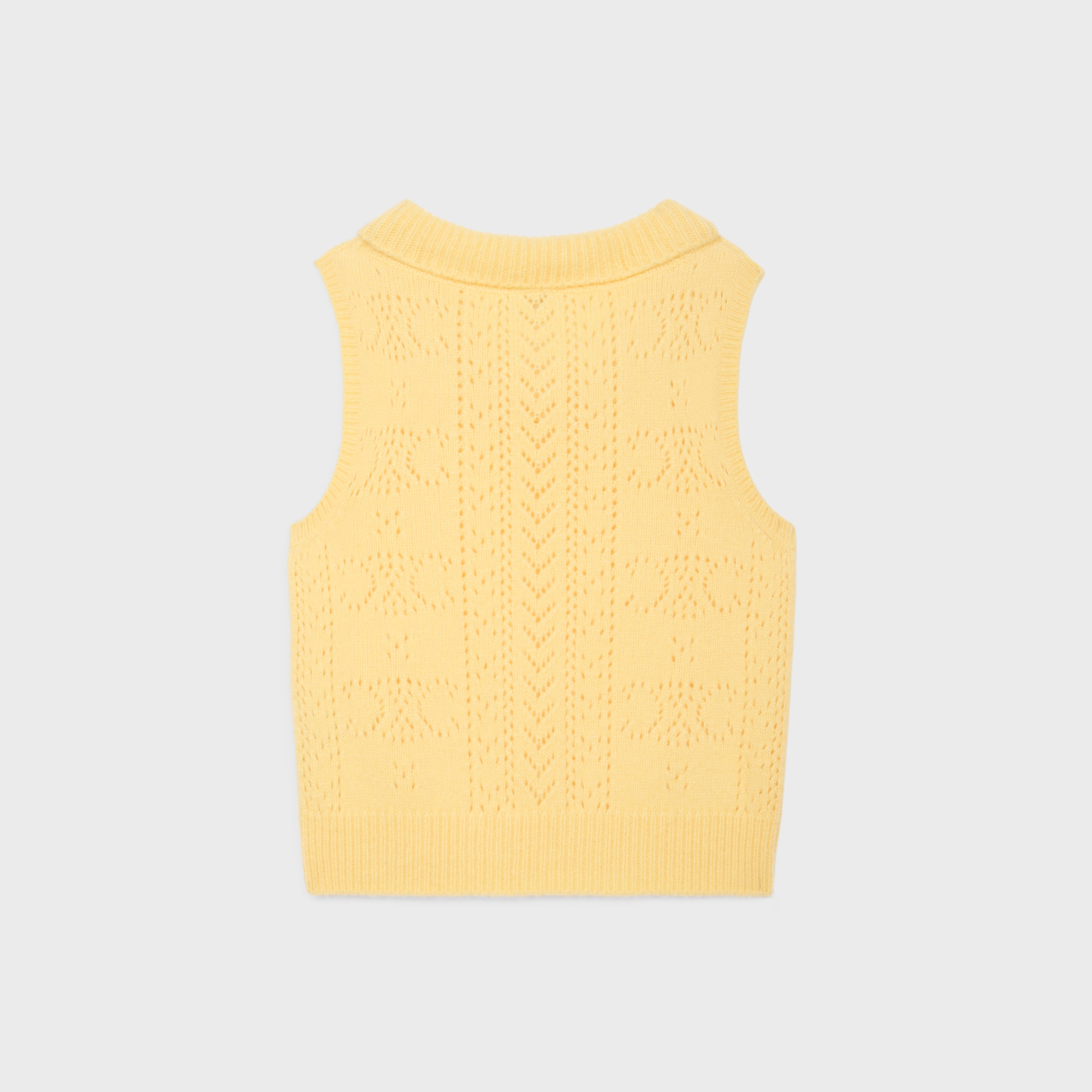 cowl neck sweater in pointelle cashmere - 2