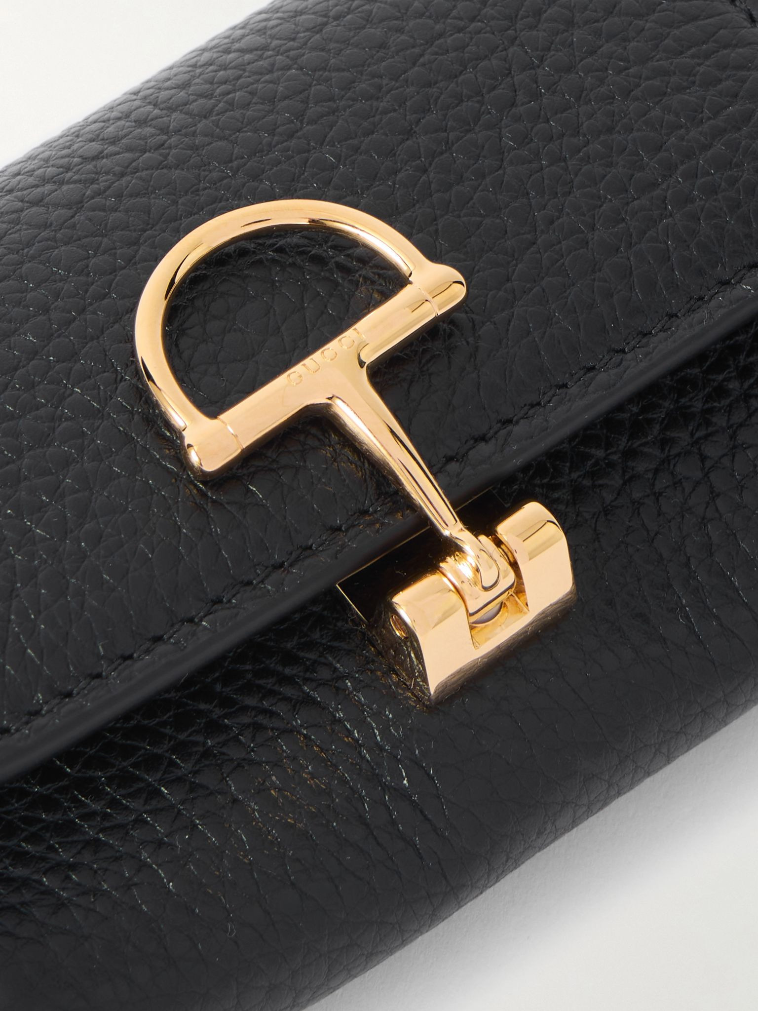 Softbit textured-leather cardholder Black - 4