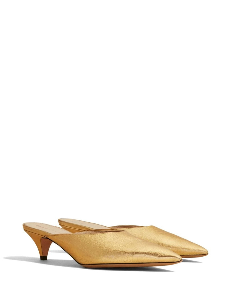 KHAITE The River leather mules outlook