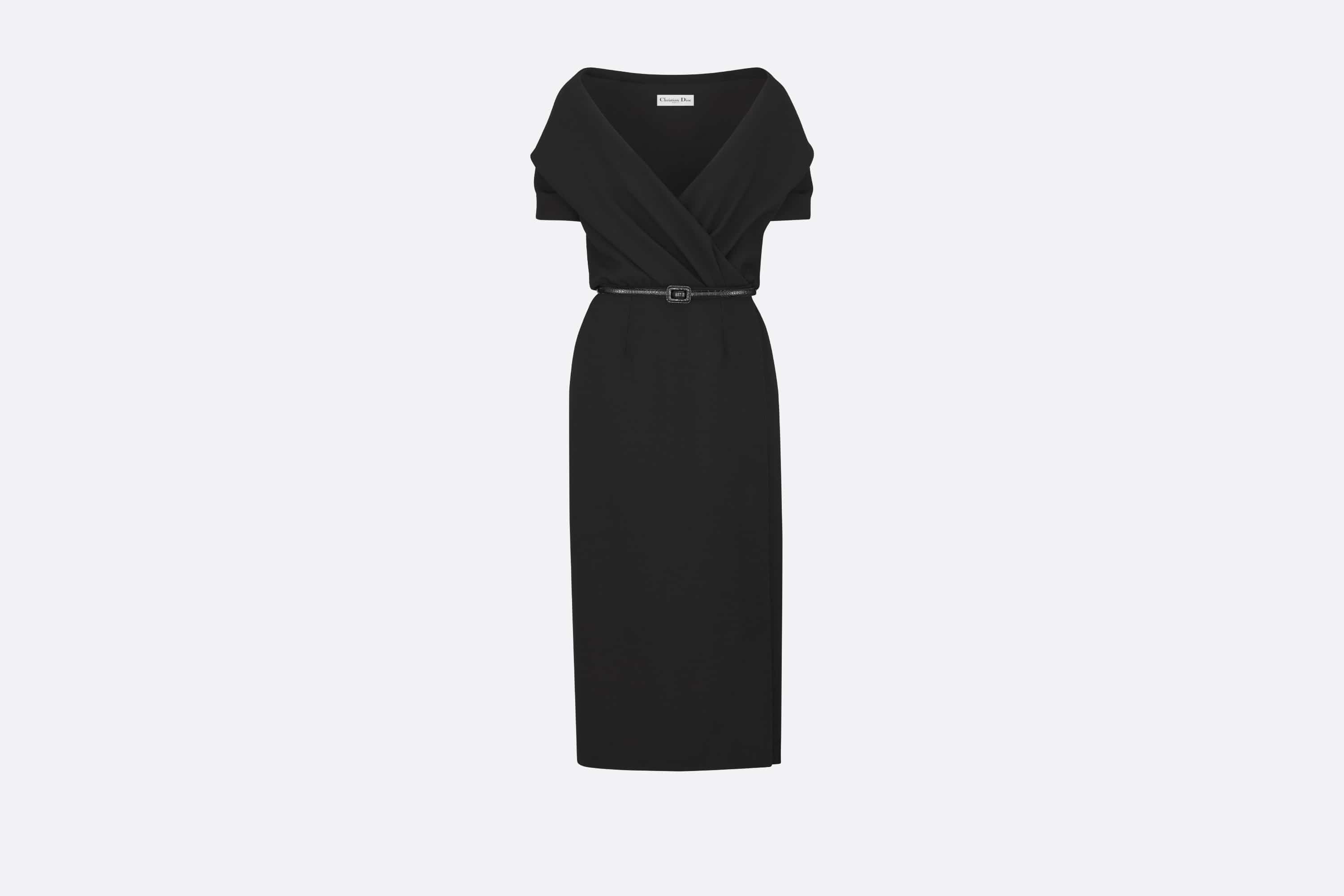 Wraparound Mid-Length Dress - 1