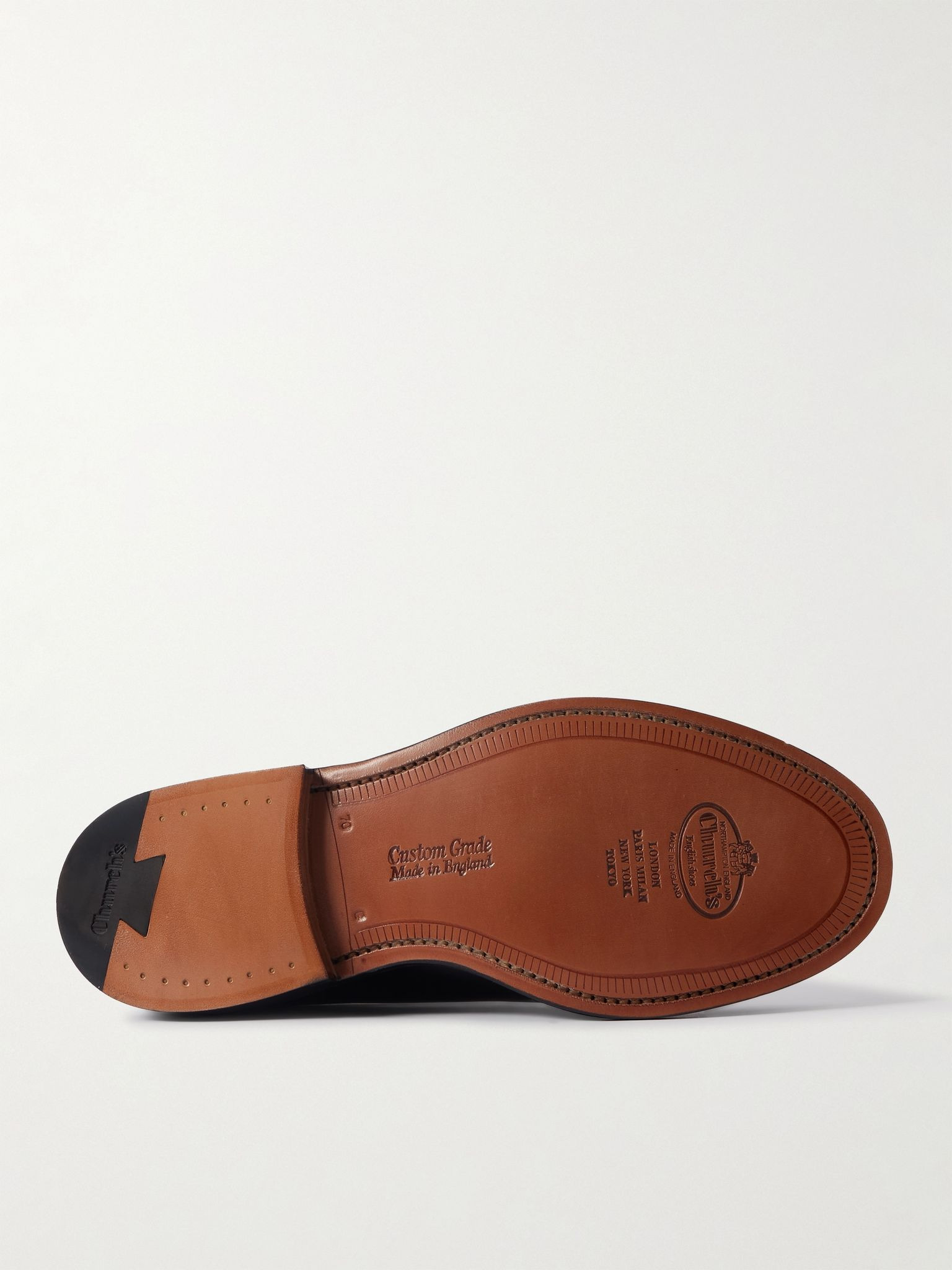 Shannon Polished-Leather Derby Shoes Black - 3