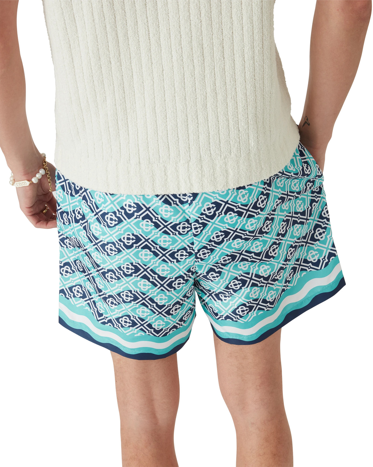 Monogram Wave Swim Shorts | Casablanca Paris - 4