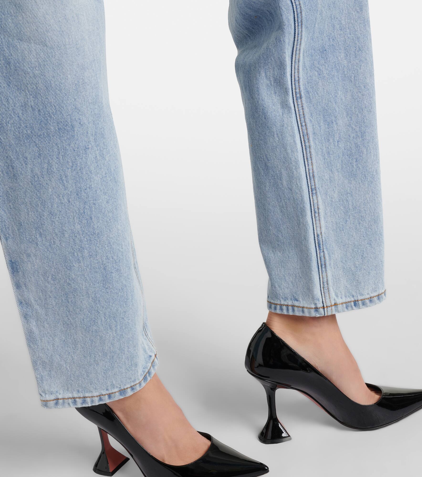 Crystal-embellished straight jeans - 5