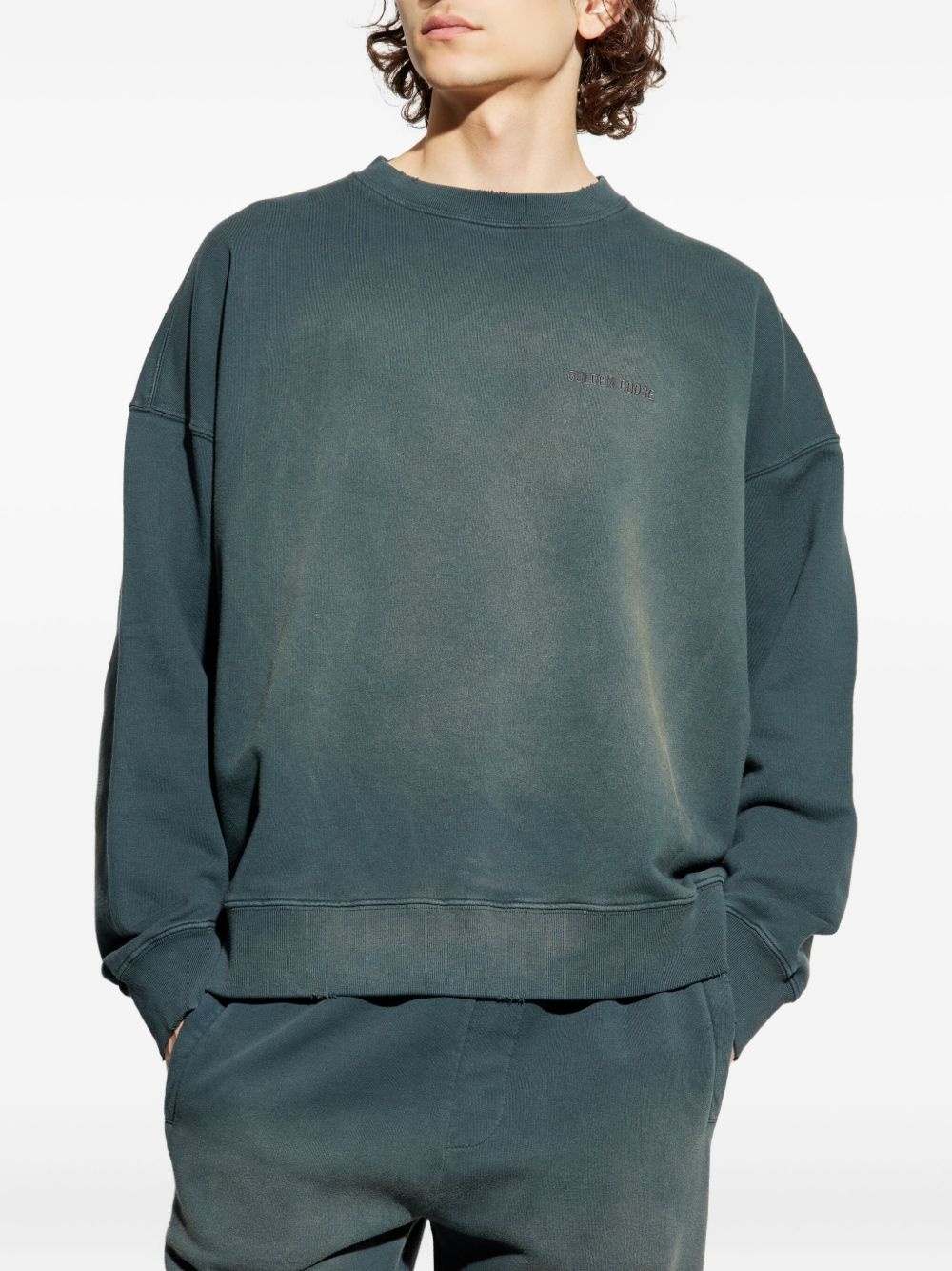washed cotton sweatshirt - 2