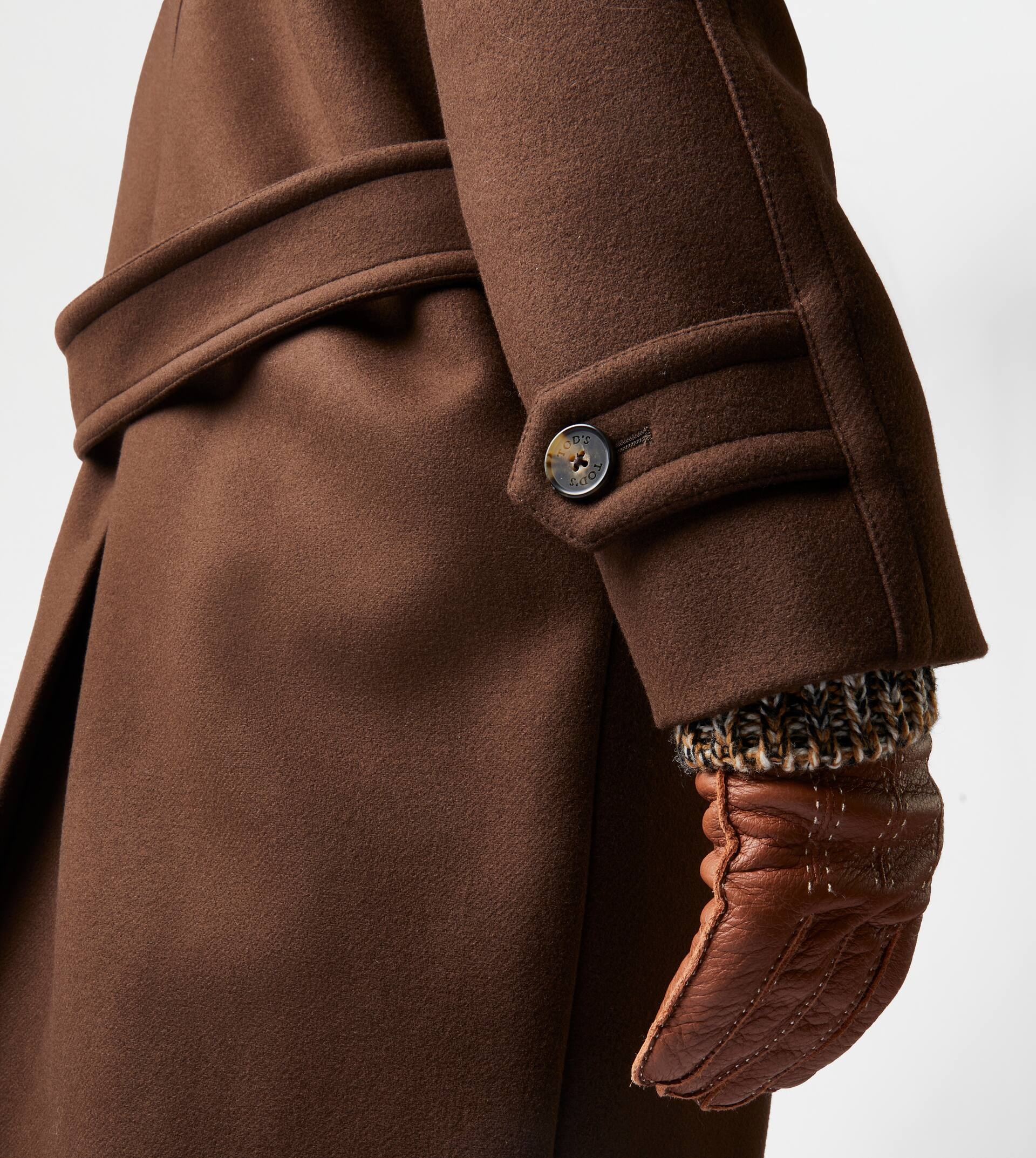TOD'S COAT OVER - BROWN - 5
